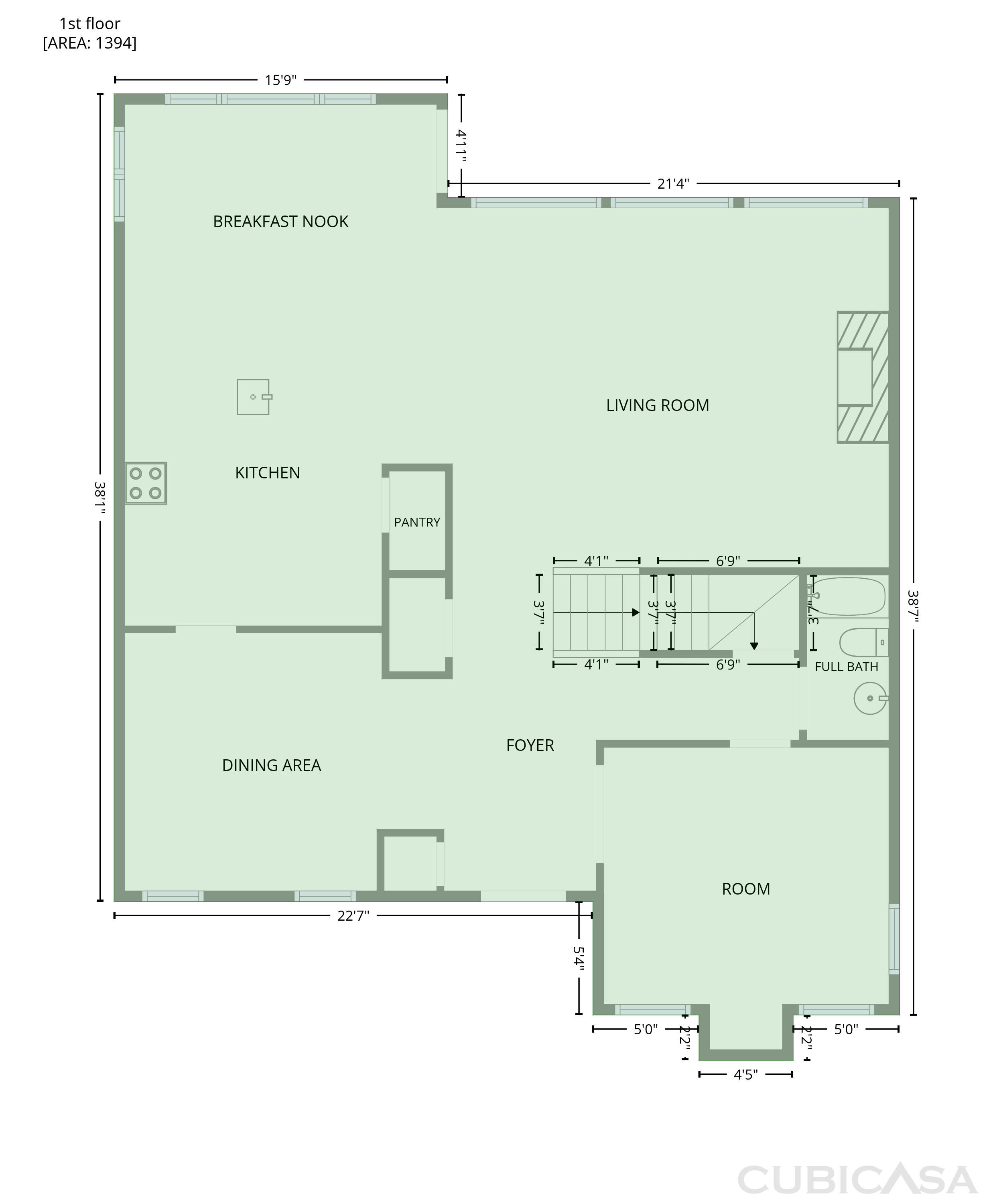 Second Floor of 1119 Ridenour Ct NW, Kennesaw, GA