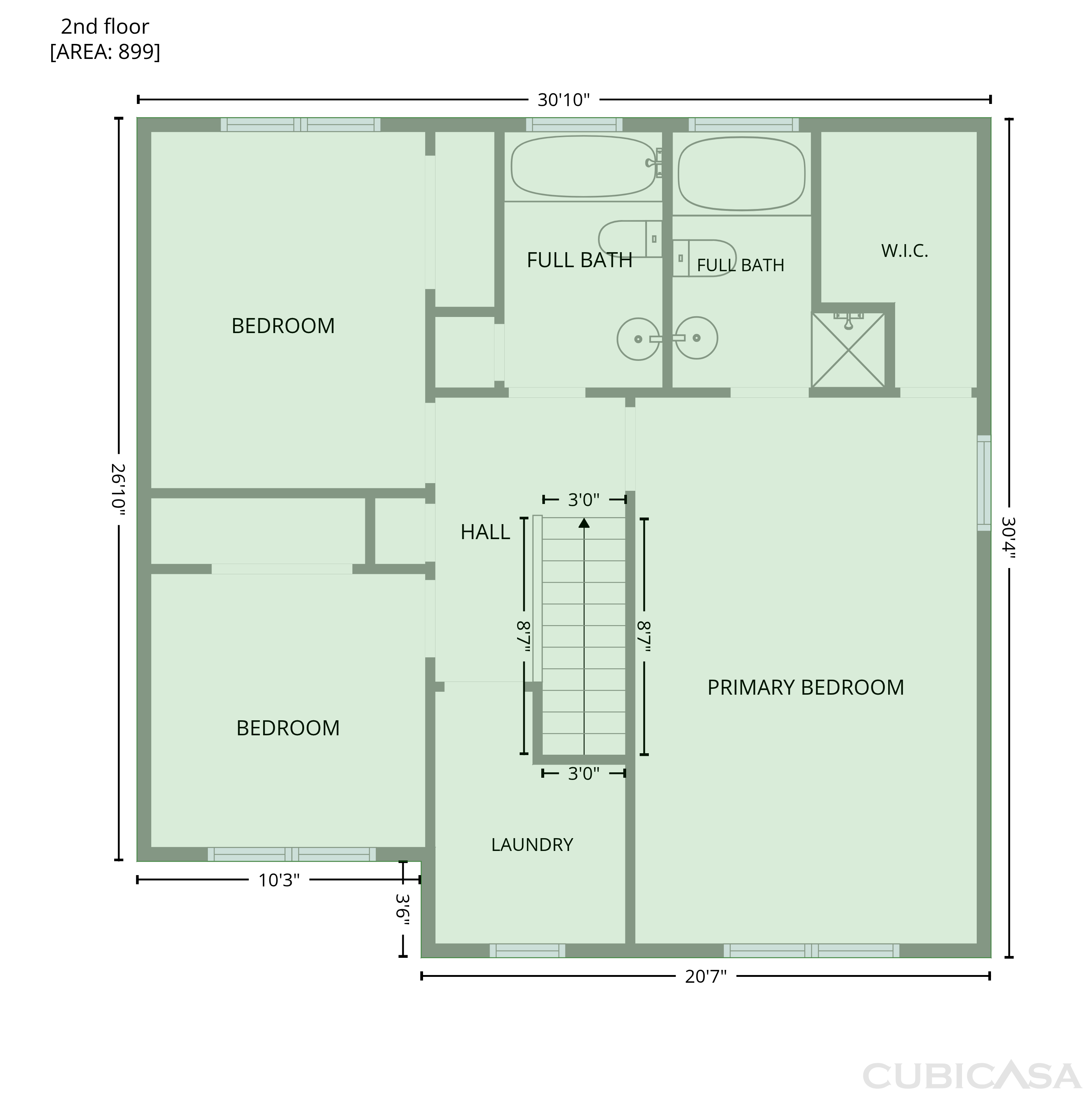 Second Floor of 1604 Rocky Glen Ln, Charlotte, NC