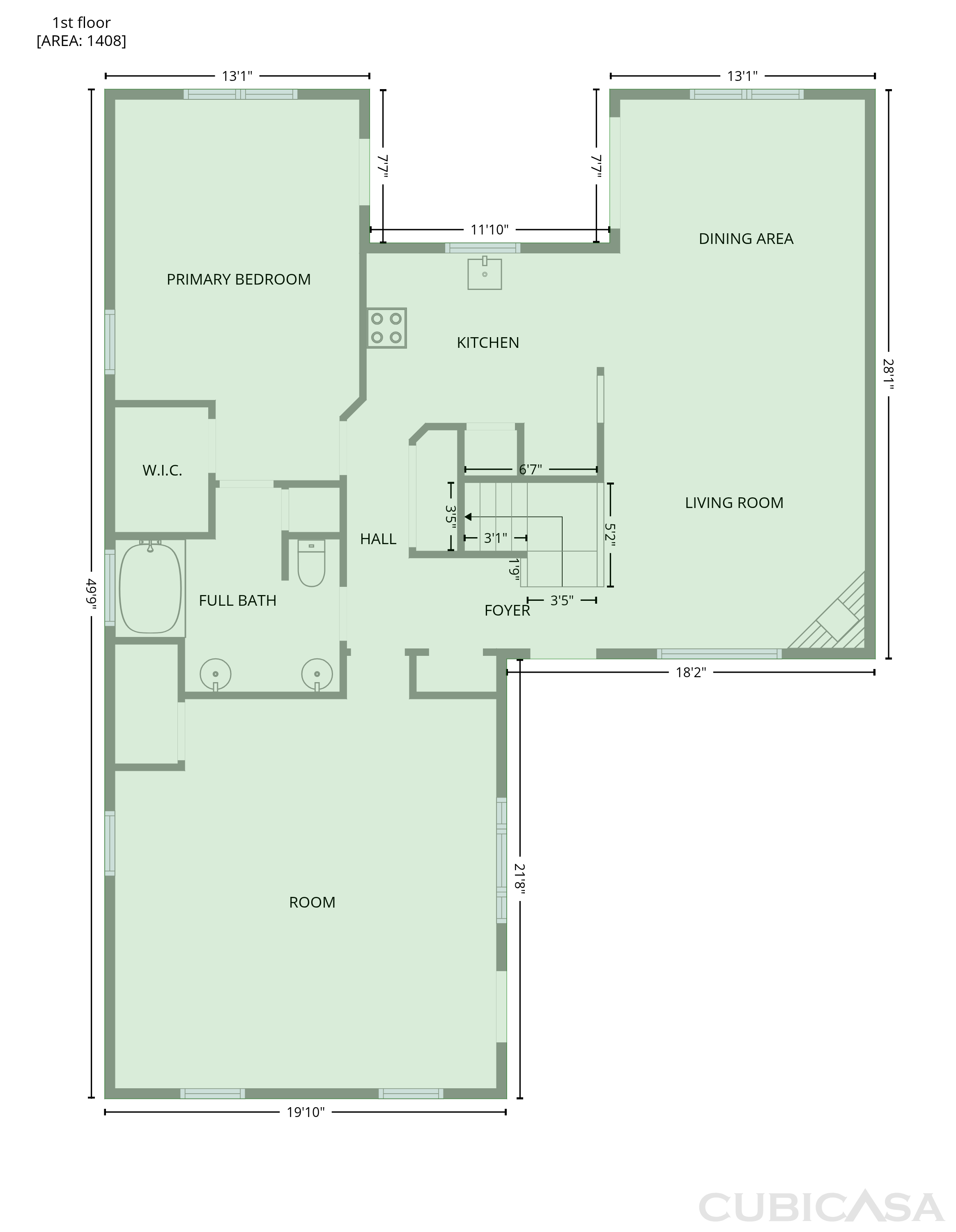 Main Floor of 105 Jefferson Forest Ct, Winston Salem, NC