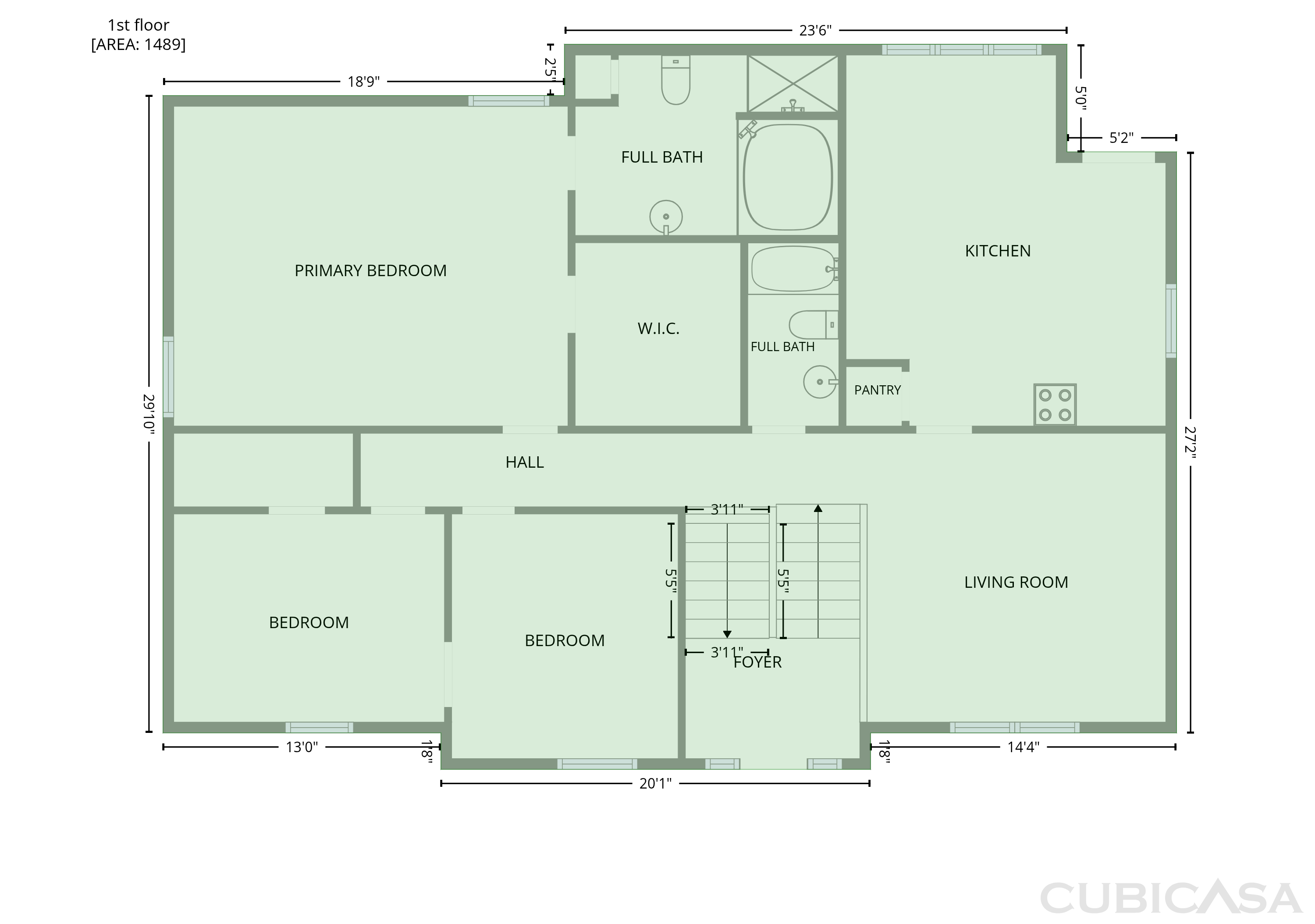 Second Floor of 109 Briarcreek Dr, Winston Salem, NC