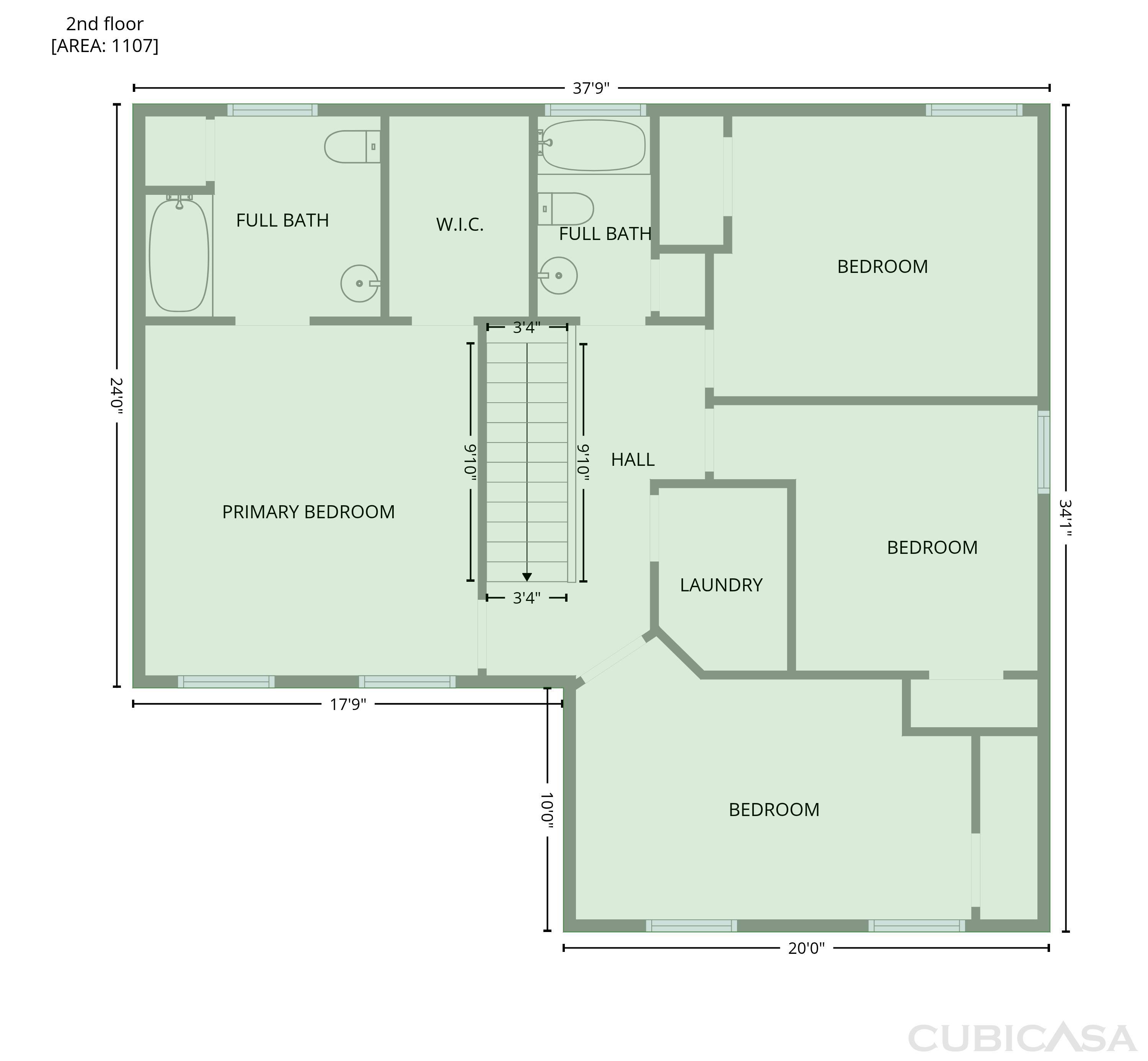 Second Floor of 708 Woodgreen Dr, Durham, NC
