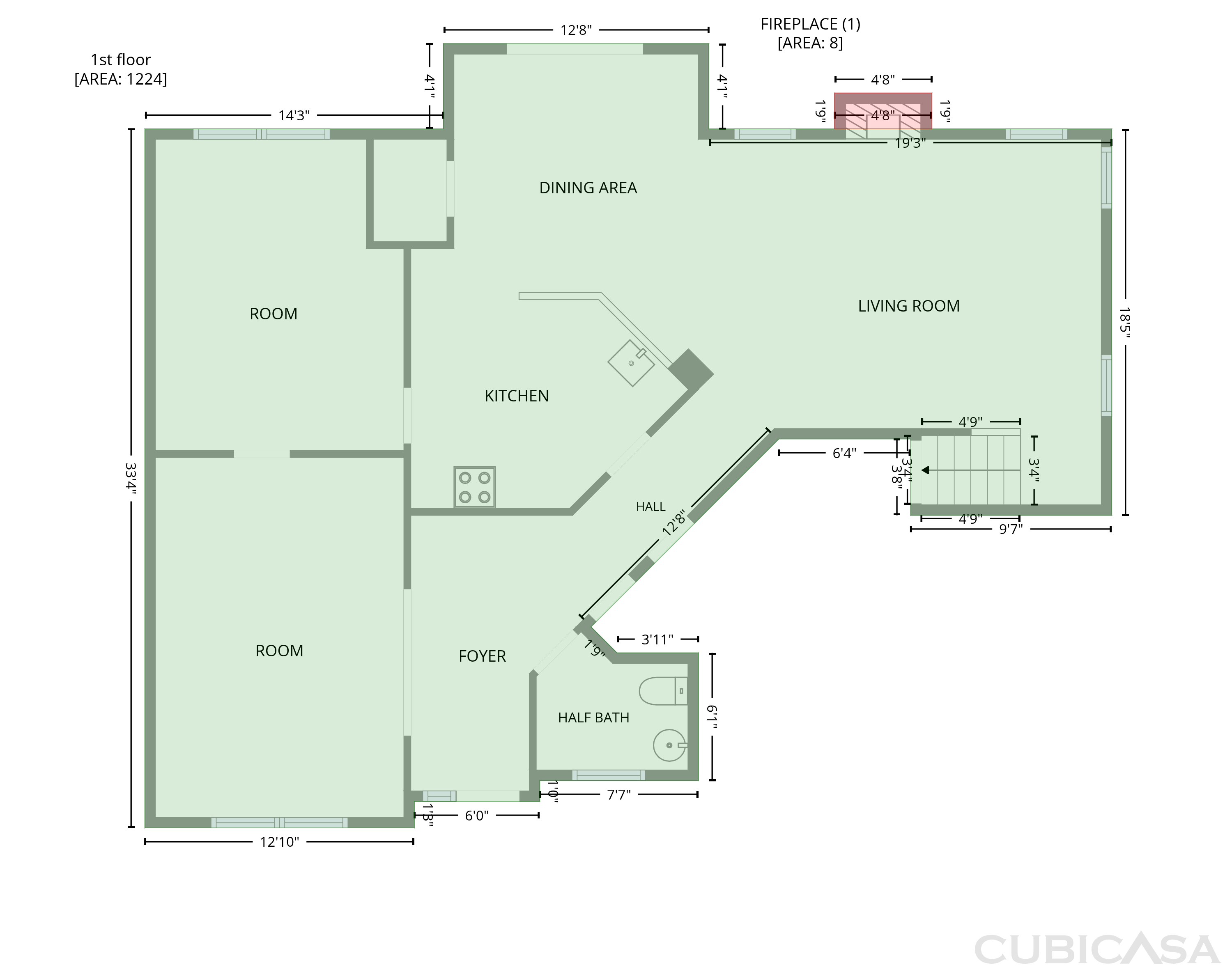 Main Floor of 8902 Woodland Hills Rd, Charlotte, NC