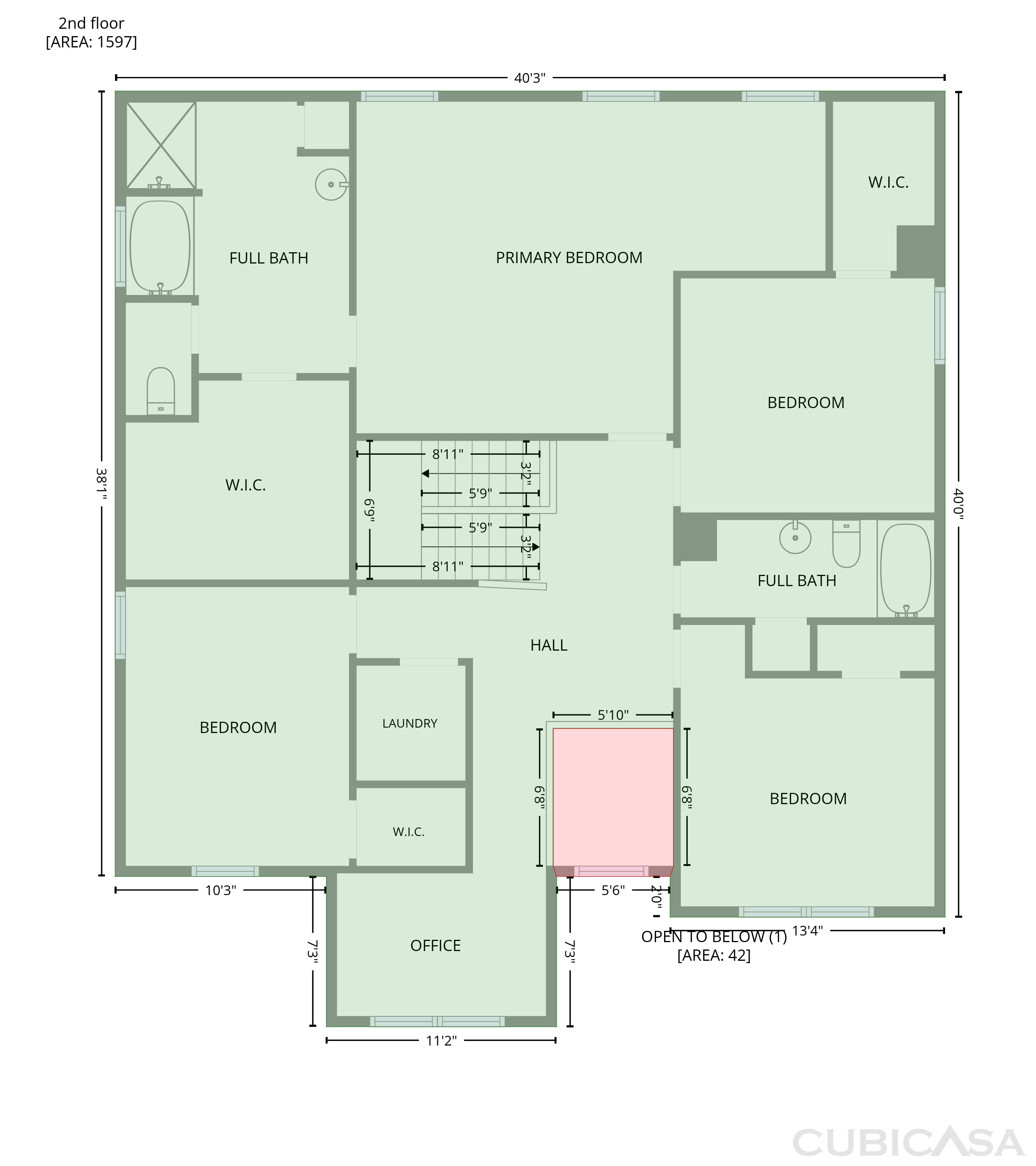 Second Floor of 157 Ashbury Cir, Dallas, GA