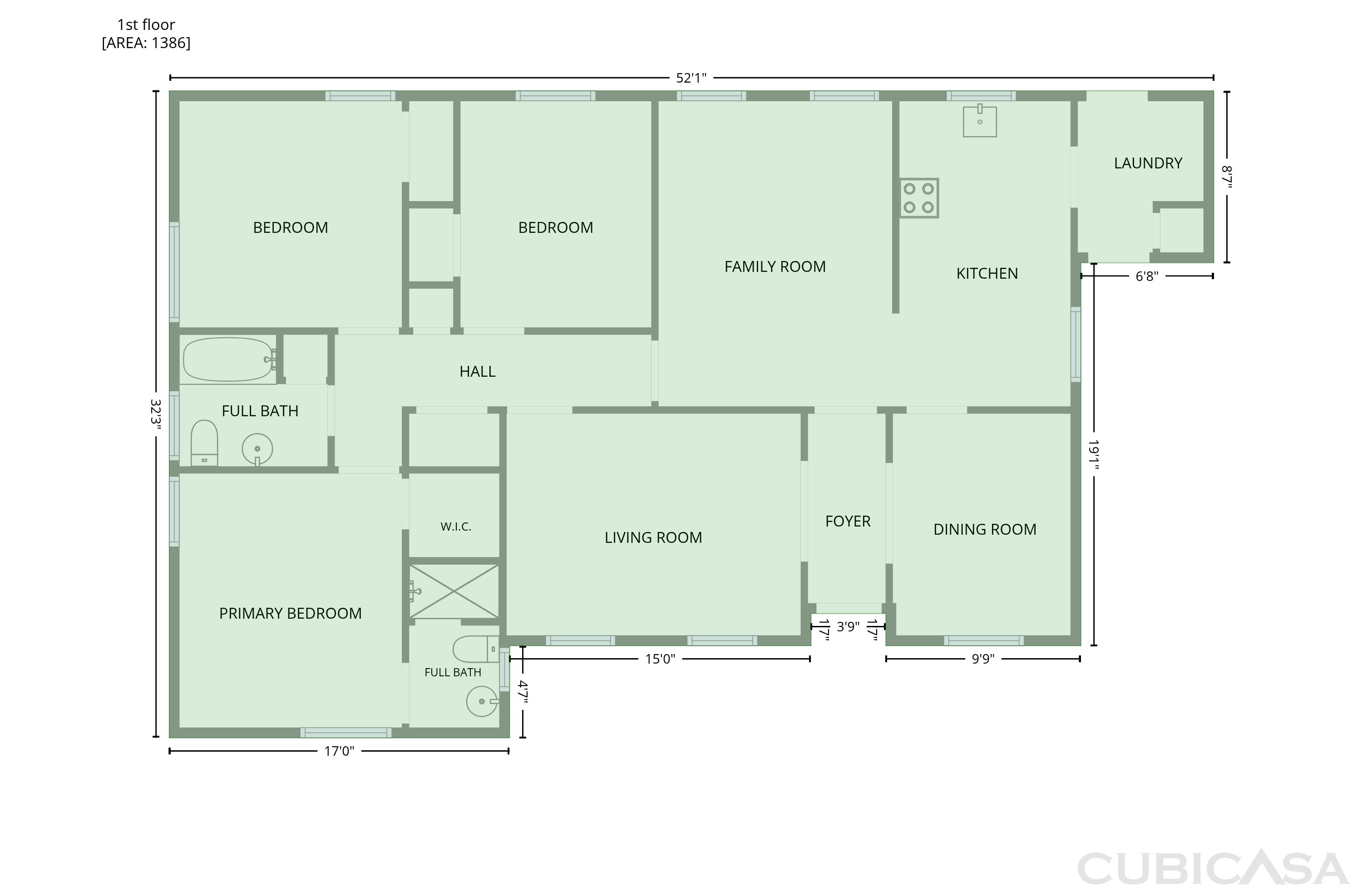 Main Floor of 9540 Stuart St, Olive Branch, MS