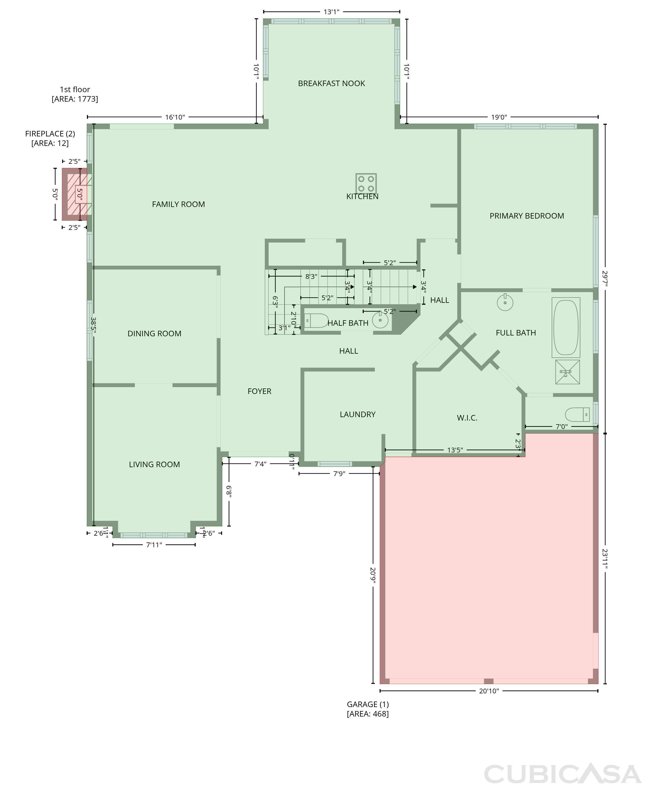 Second Floor of 2299 Camden Dr SW, Marietta, GA