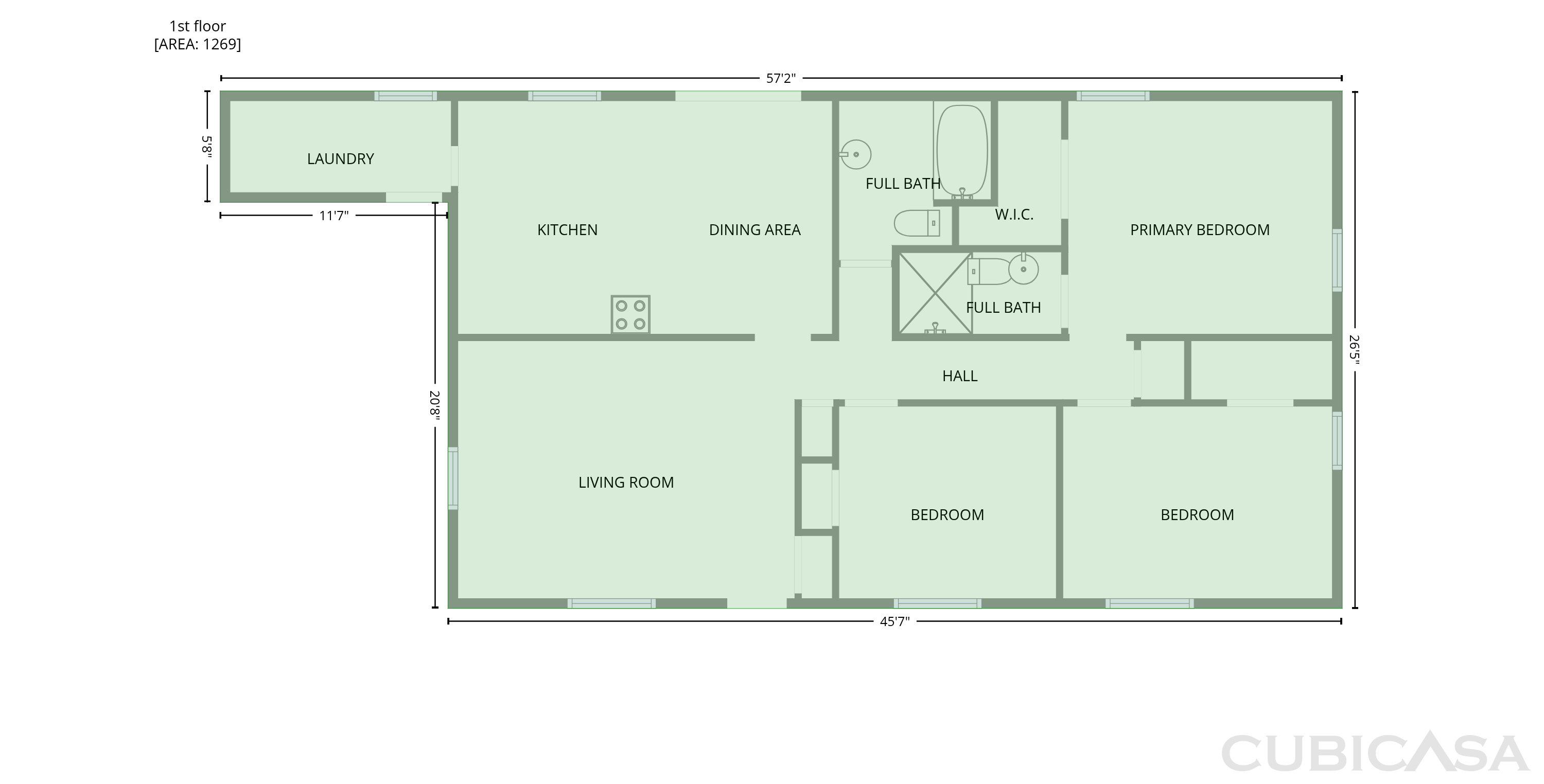 Main Floor of 70 Chimney Rock, Union Grove, AL