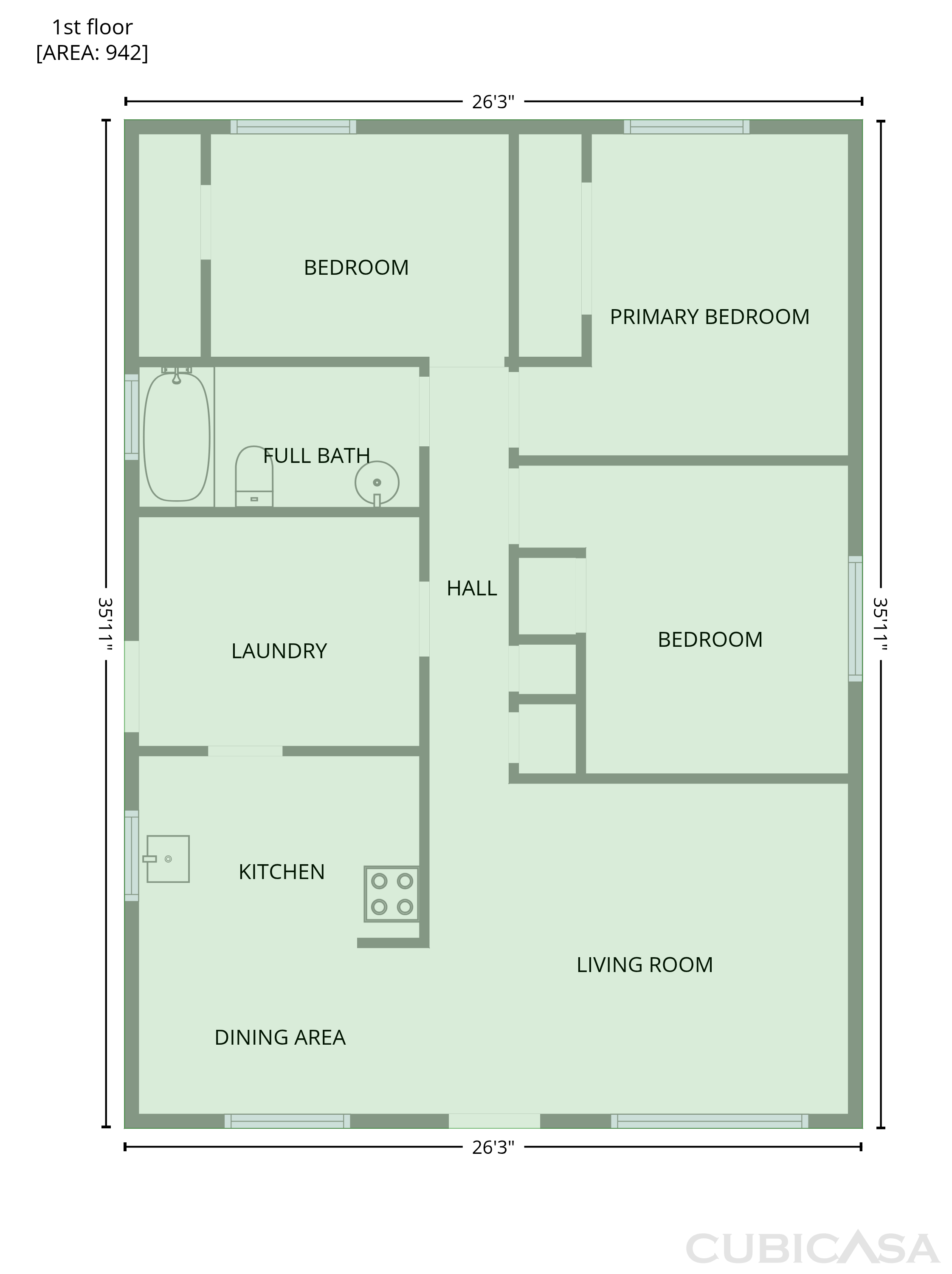 Main Floor of 7912 Pine St, Taylor, MI
