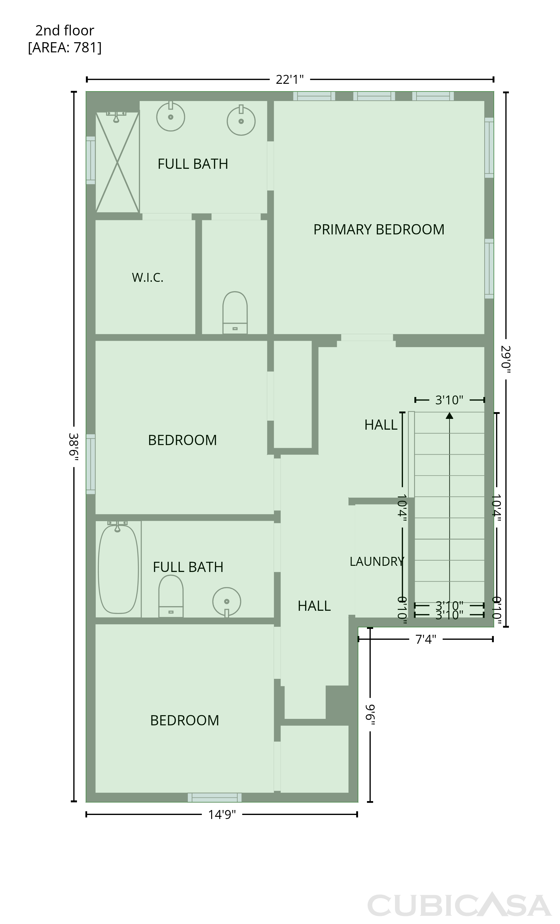 Second Floor of 7962 Carraway Dr, Antelope, CA