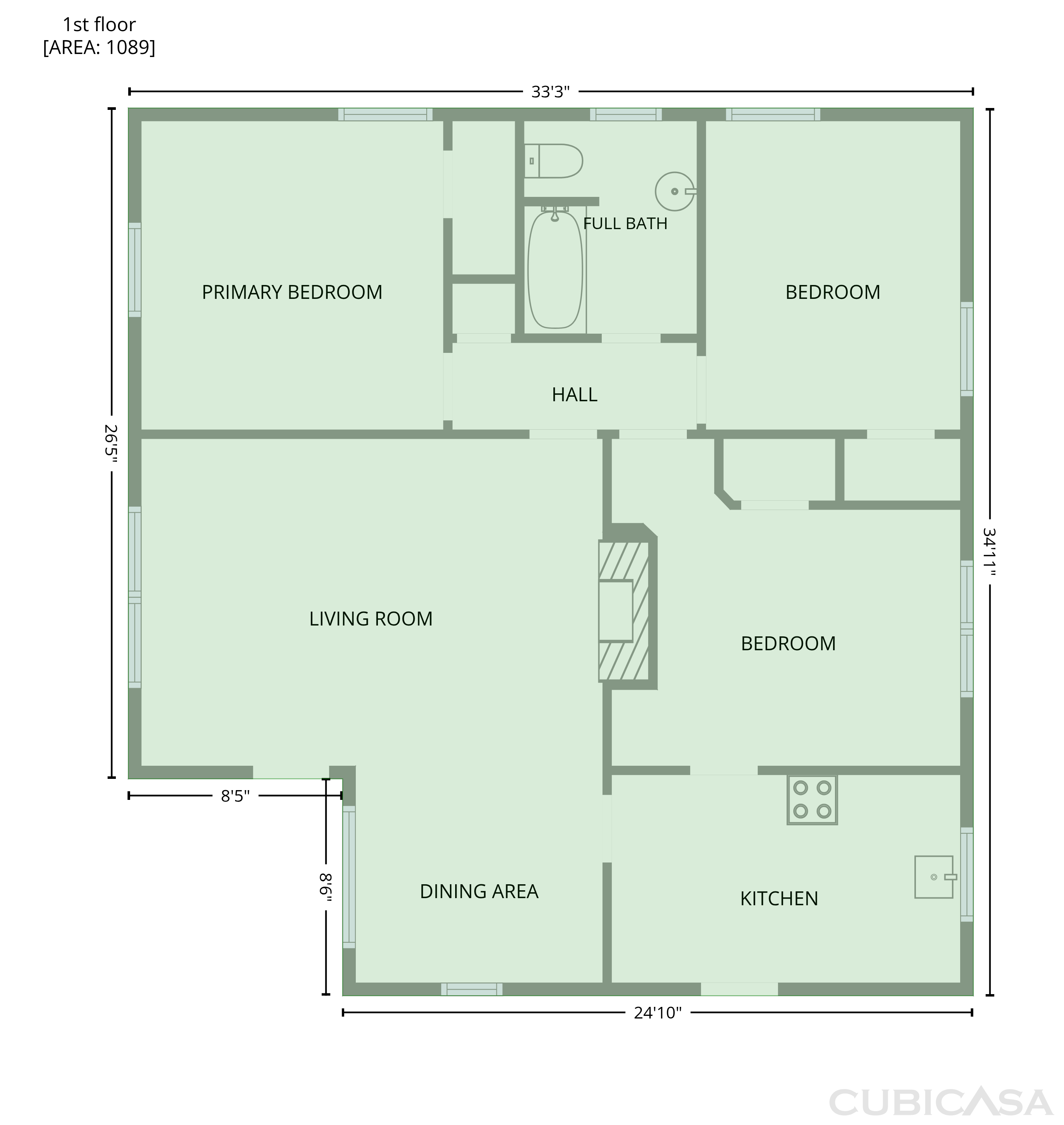 Main Floor of 4601 Summit Way, Sacramento, CA