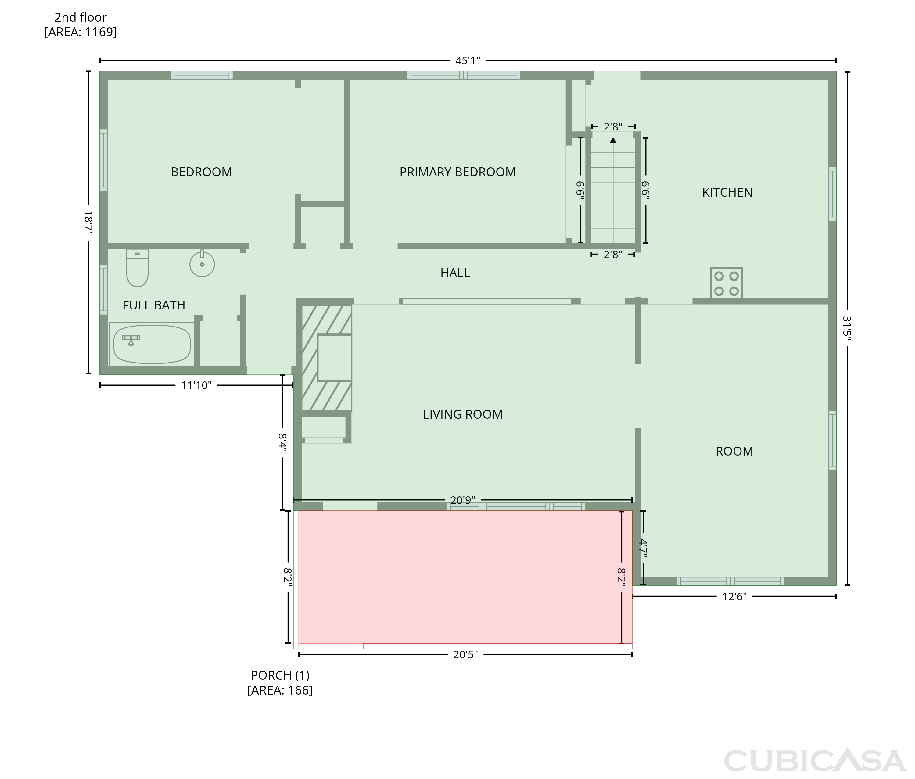 Second Floor of 14 Highview Ave, Florida, NY