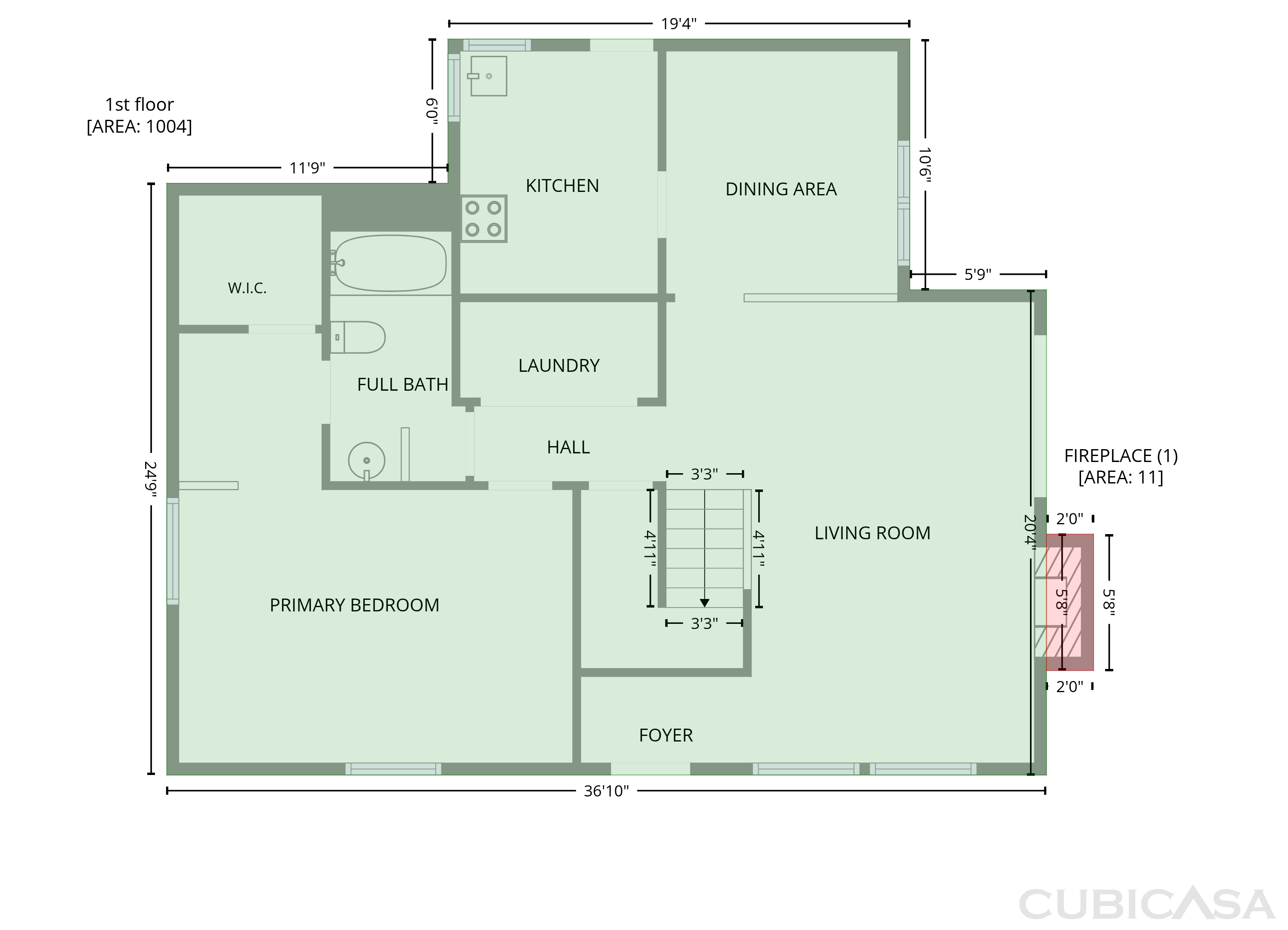 Main Floor of 5844 Waters Edge Dr, Fayetteville, NC