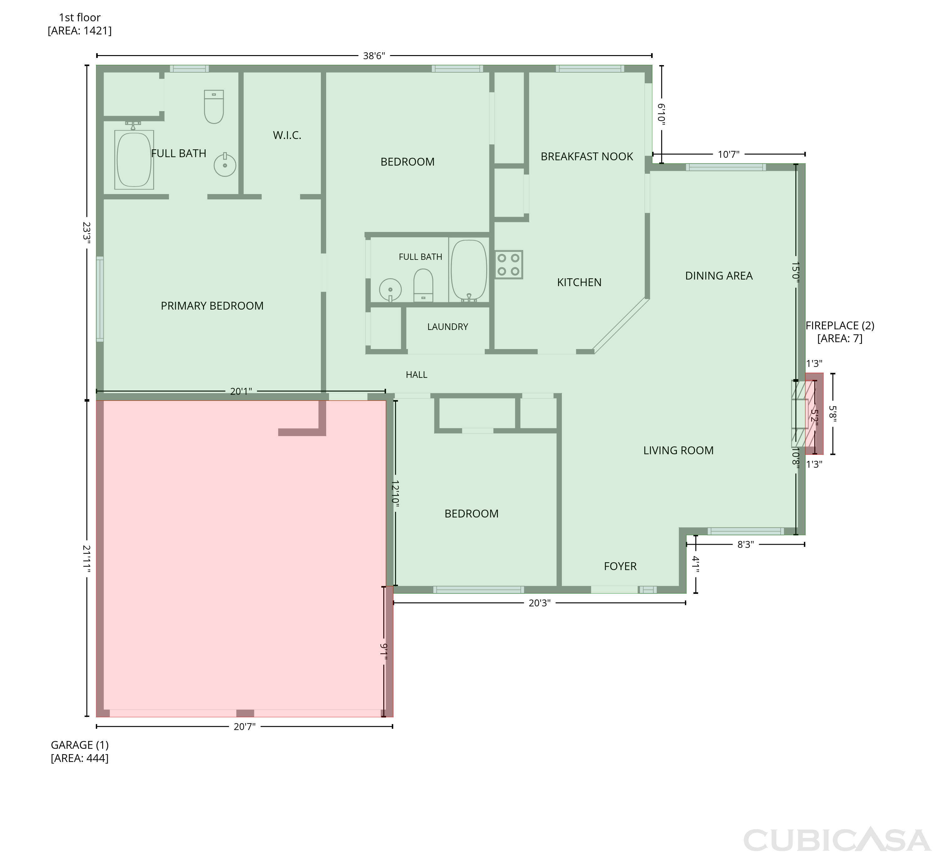 Main Floor of 1088 Meadow Glen Cir, Fairburn, GA
