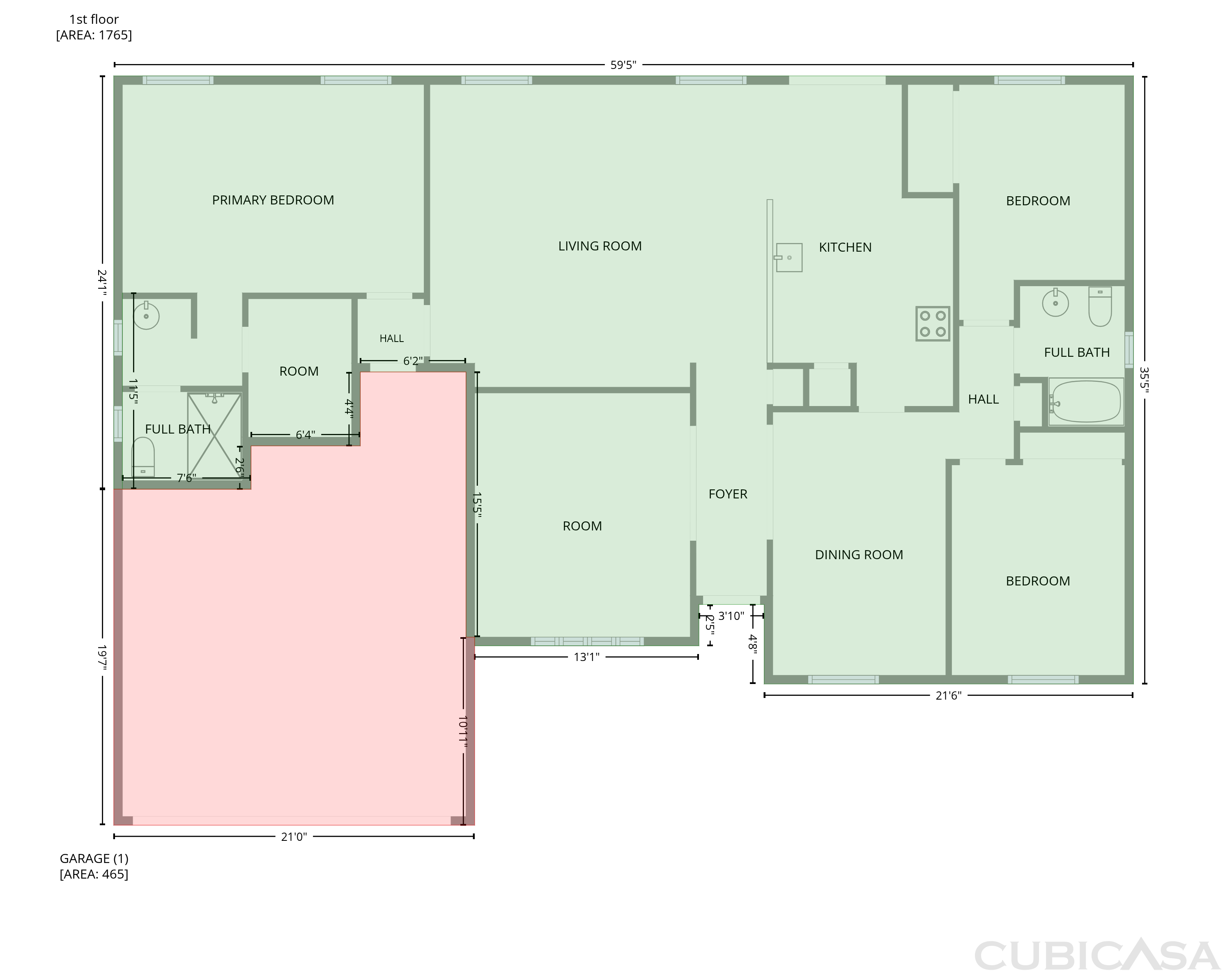 Main Floor of 1572 Deerfield Ave, Deltona, FL