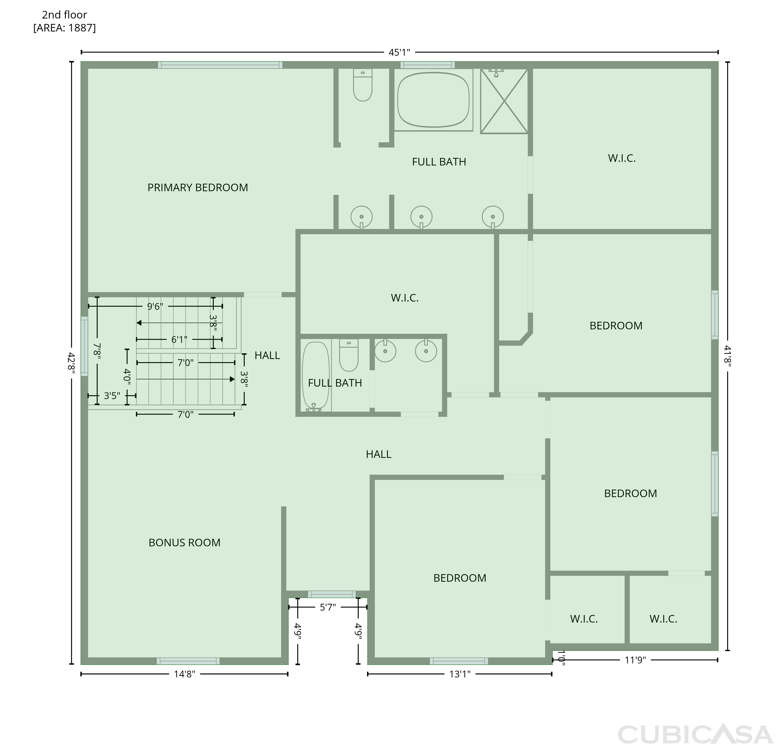 Second Floor of 5022 Birch Valley Way, Rancho Cordova, CA