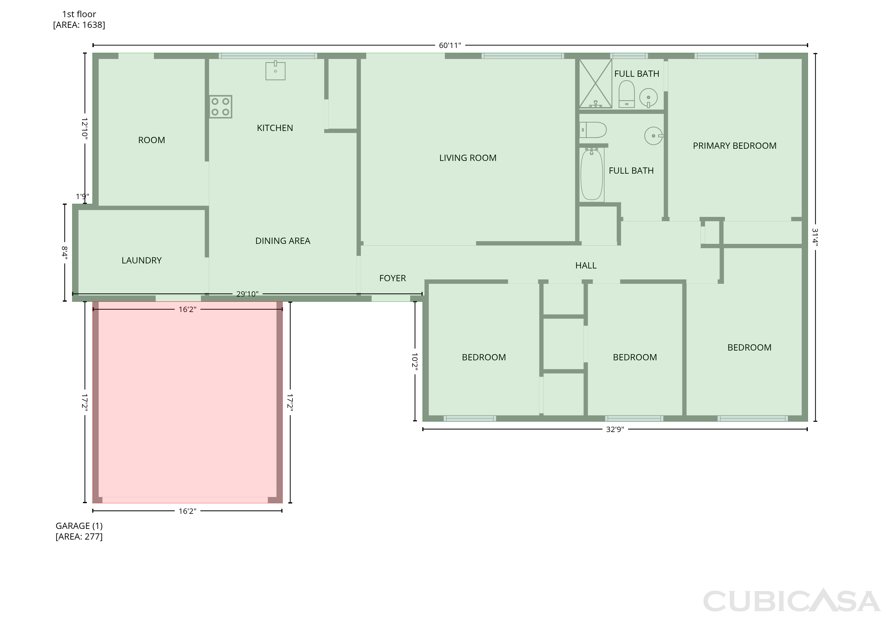 Main Floor of 8421 E Balfour Dr, Tucson, AZ