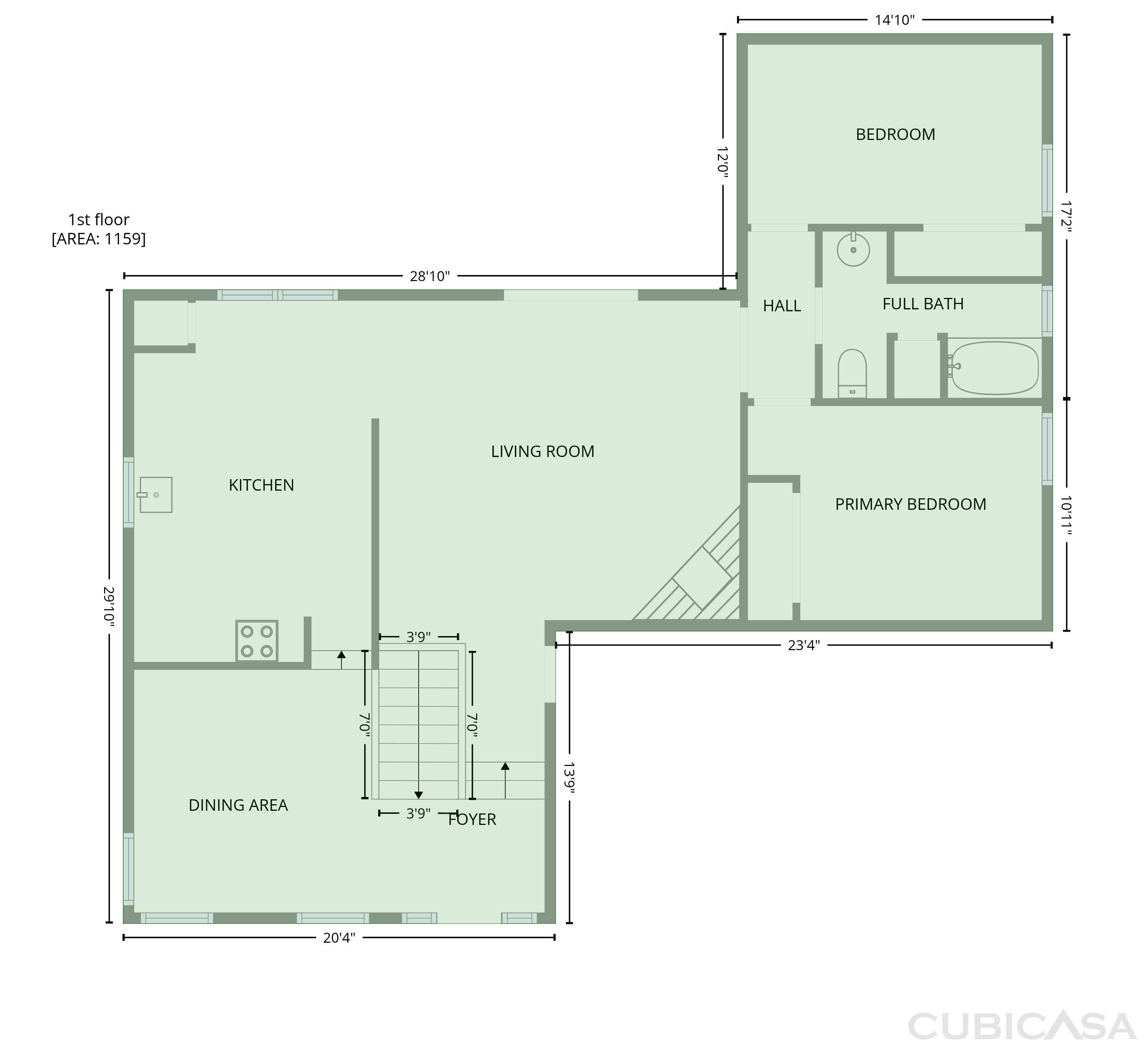 Second Floor of 3143 Chase Ct SW, Marietta, GA