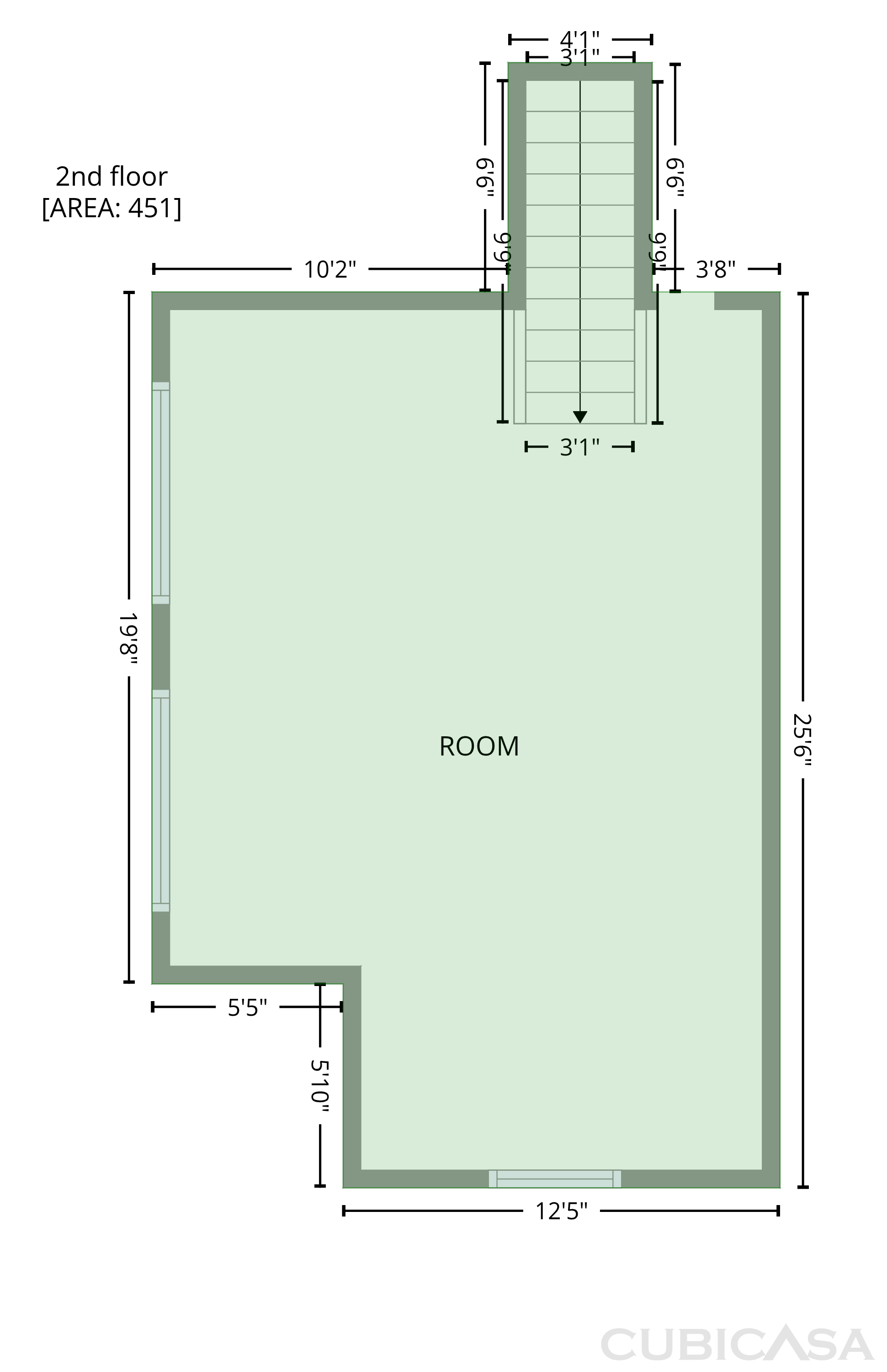 Second Floor of 14 Norwood St NE, Rome, GA