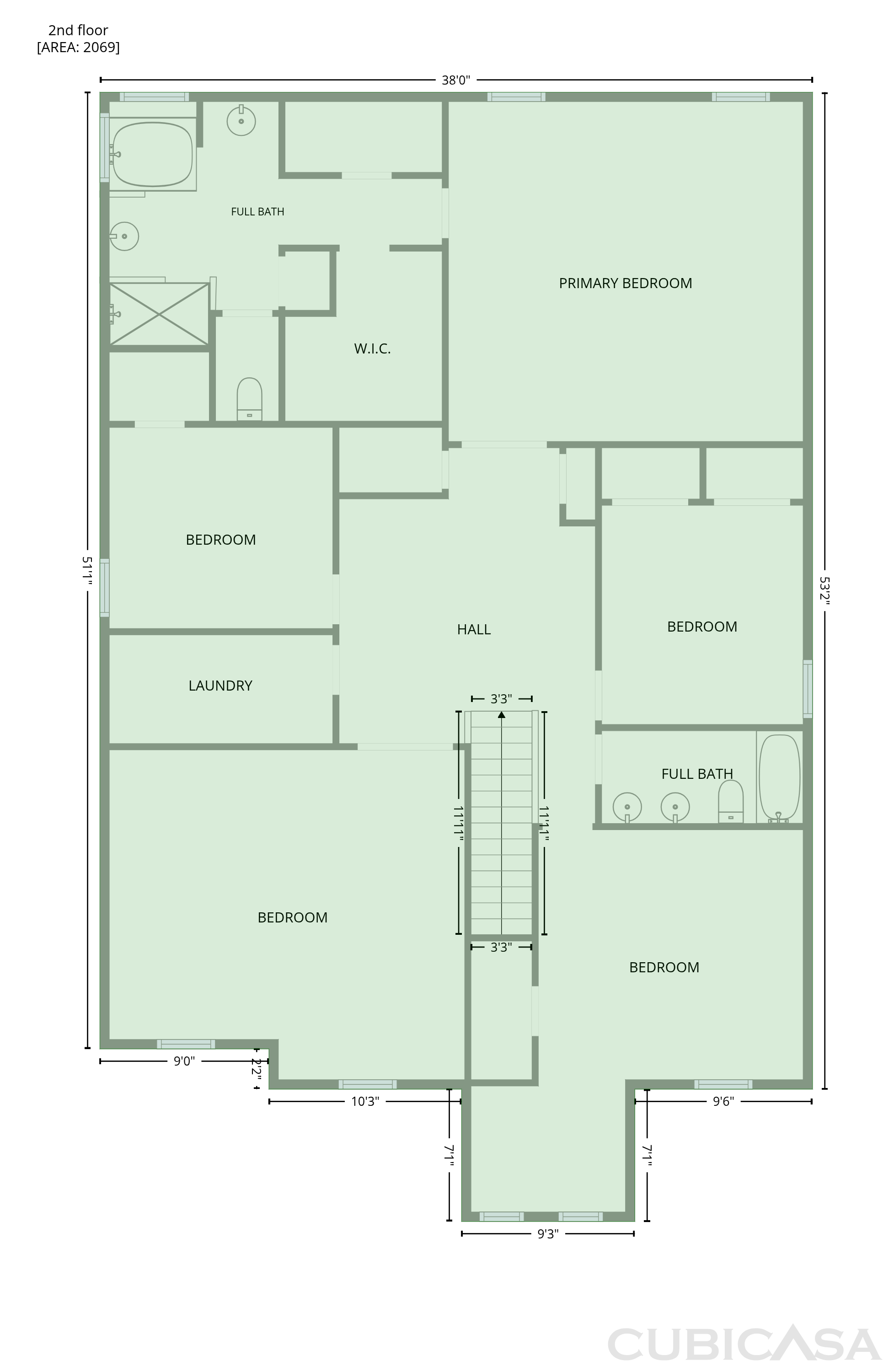 Second Floor of 316 Willow Lake Dr, Saint Augustine, FL