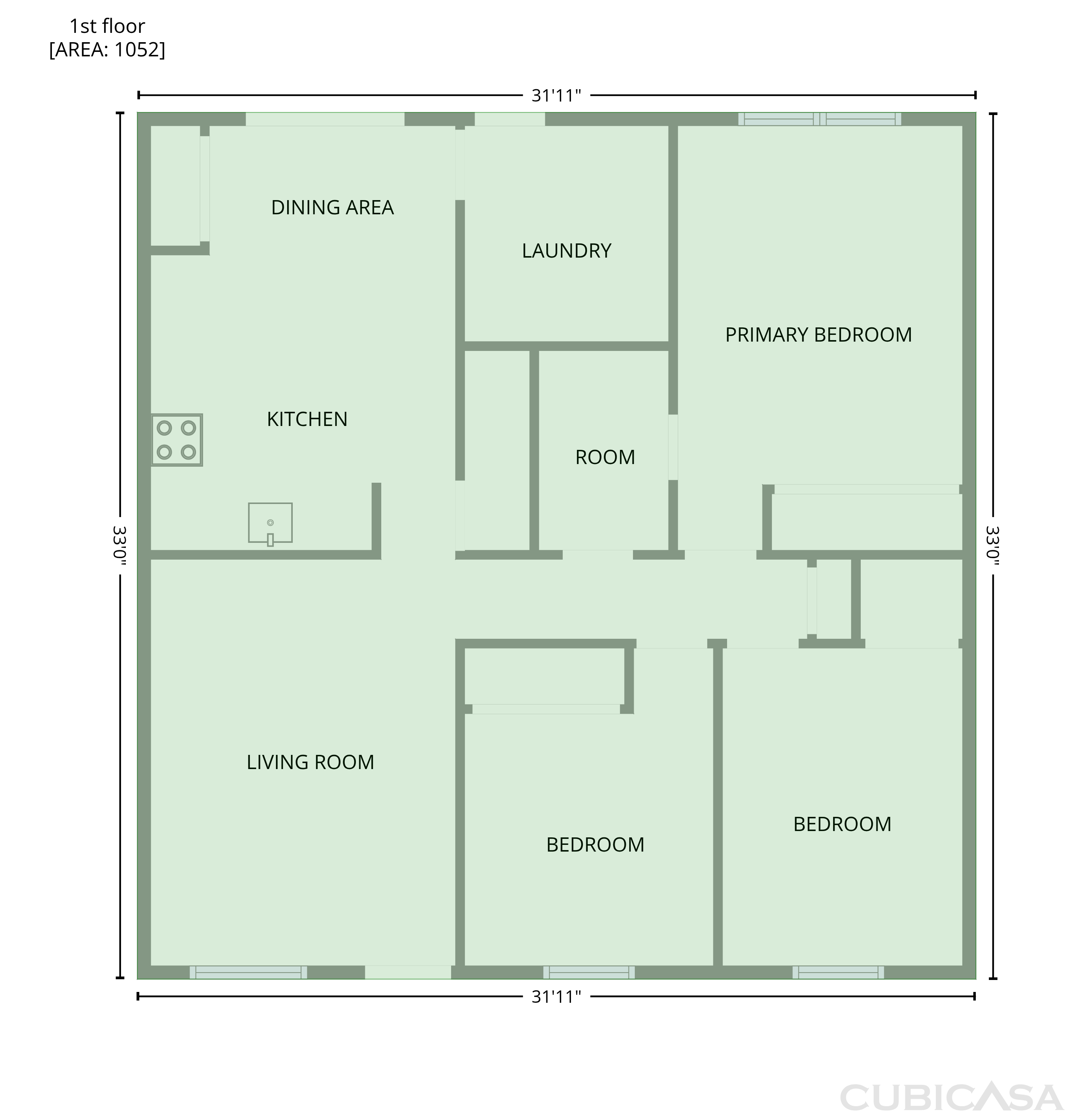 Main Floor of 16005 Woodpine Dr, Tampa, FL