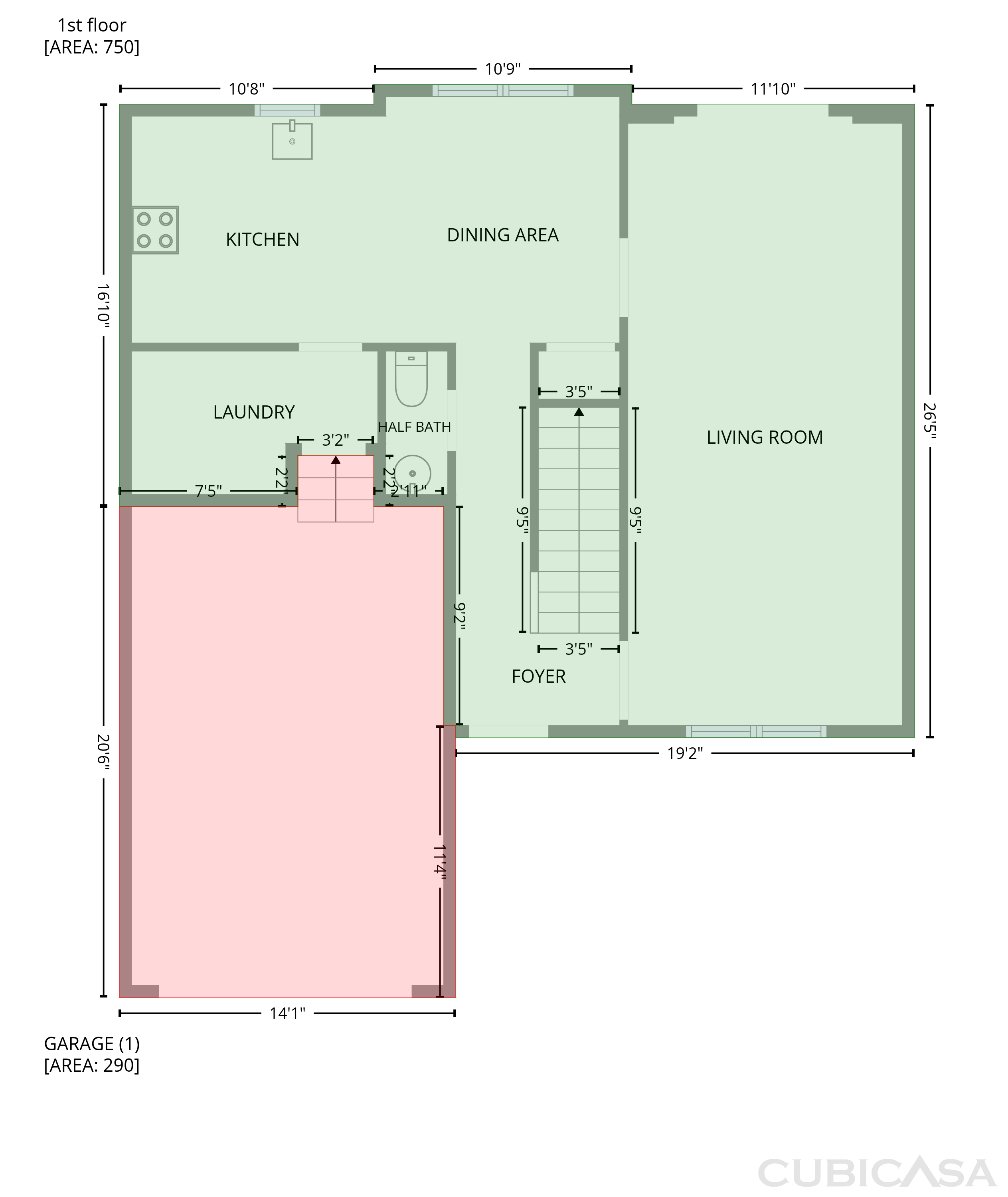 Main Floor of 224 Pappy Dr, Oak Grove, KY