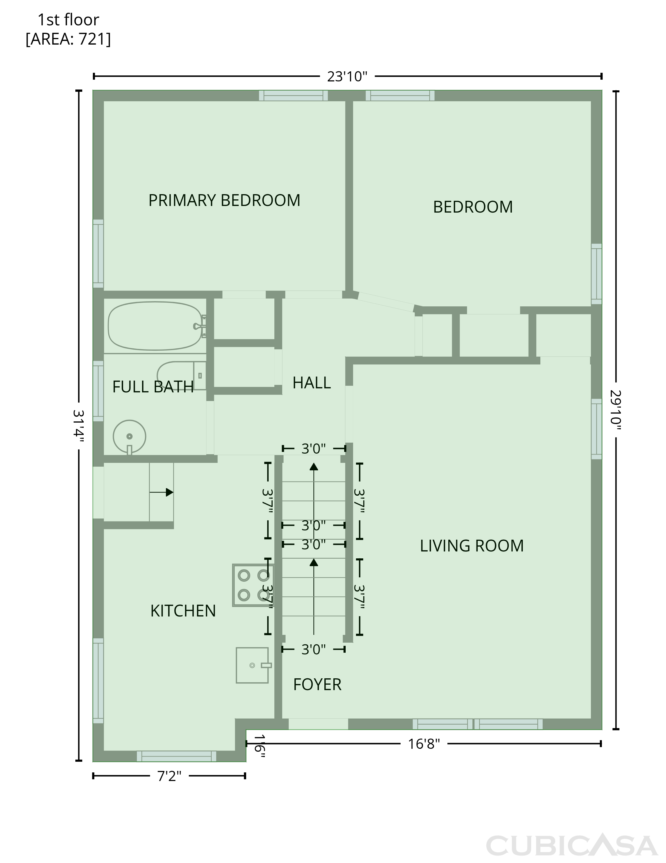 Second Floor of 17409 Mapleboro Ave, Maple Heights, OH