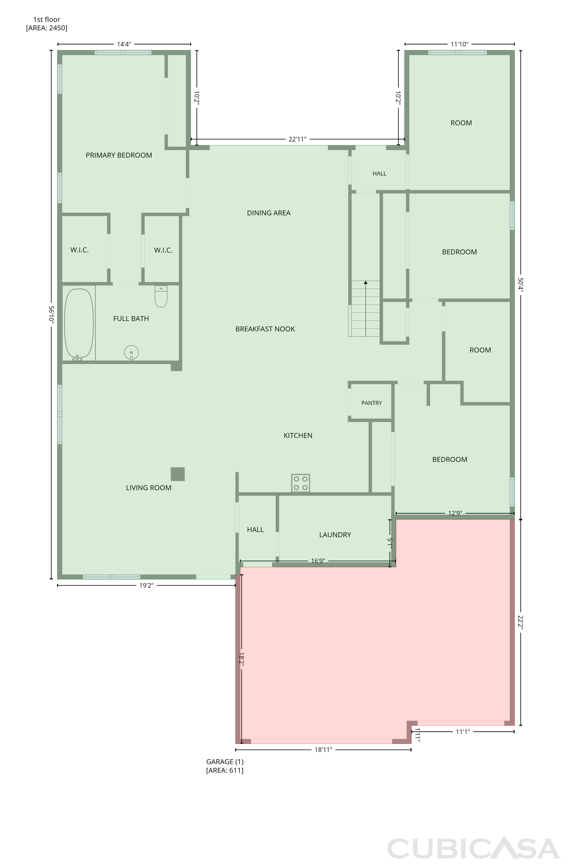 Main Floor of 1416 Hickory View Cir, Parrish, FL