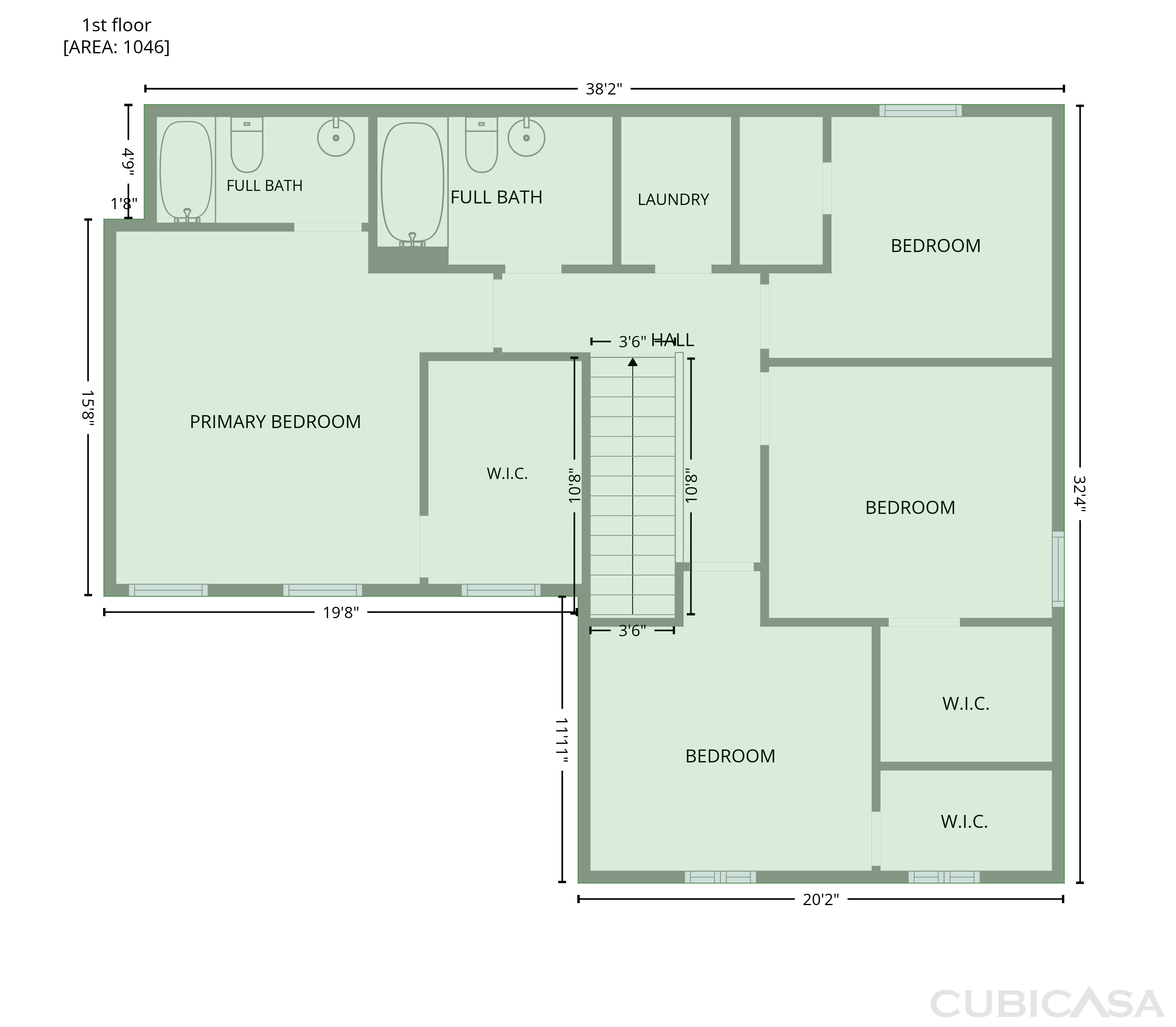 Second Floor of 949 Blue Ash Way, Christiana, TN