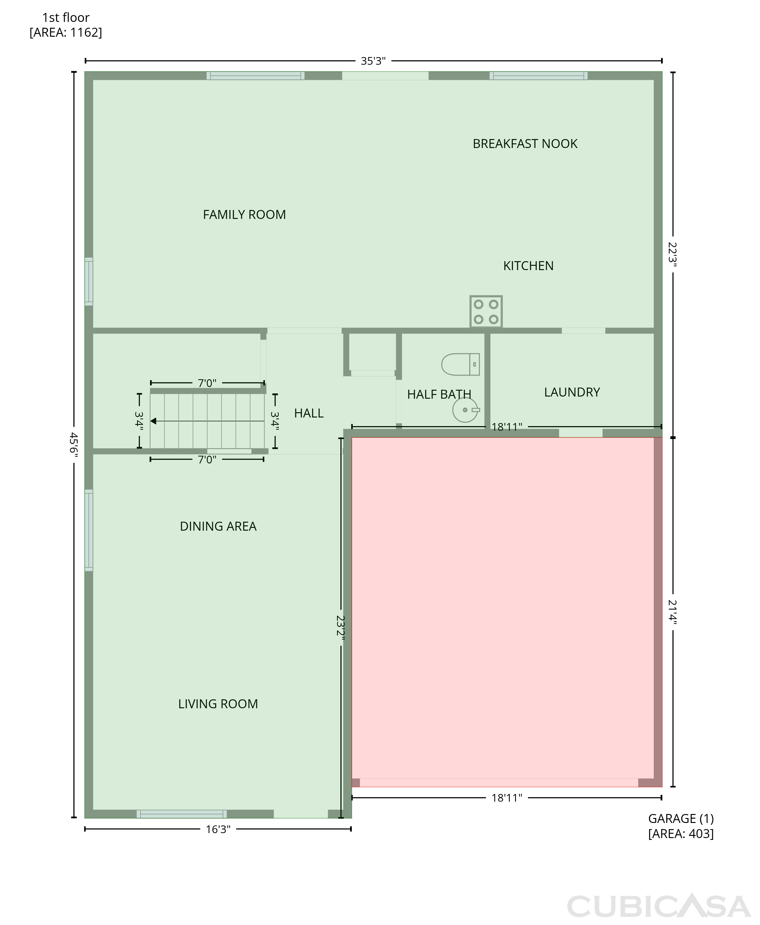 Main Floor of 7411 W Alta Vista Rd, Laveen, AZ
