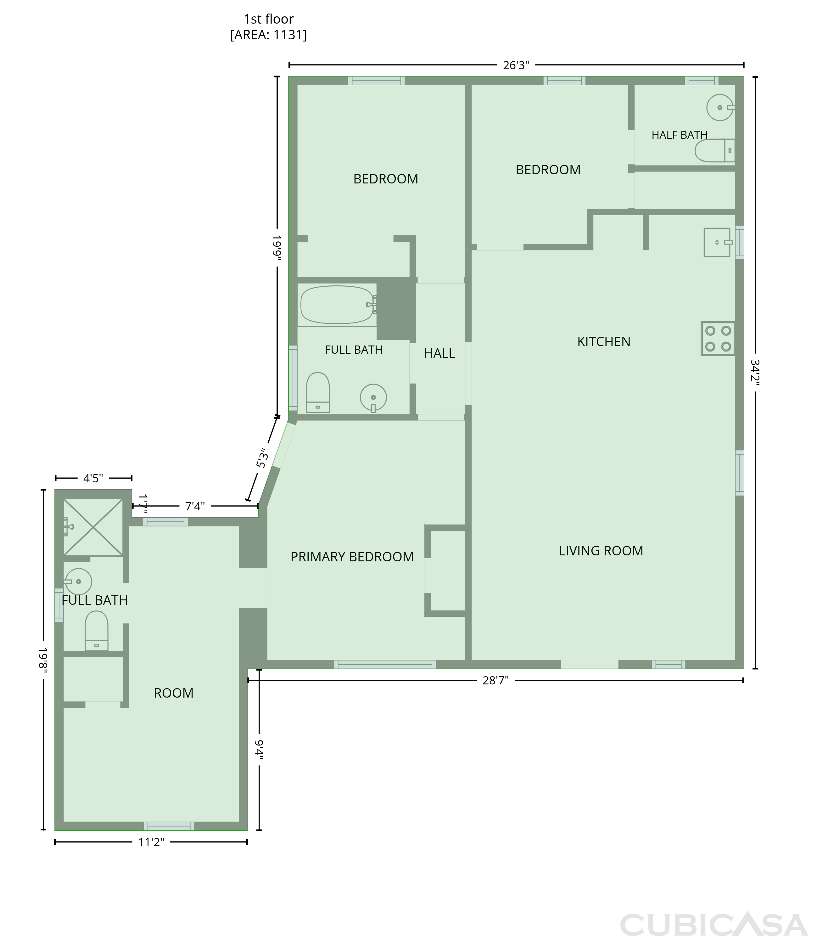 Main Floor of 212 W Hiawatha St, Tampa, FL