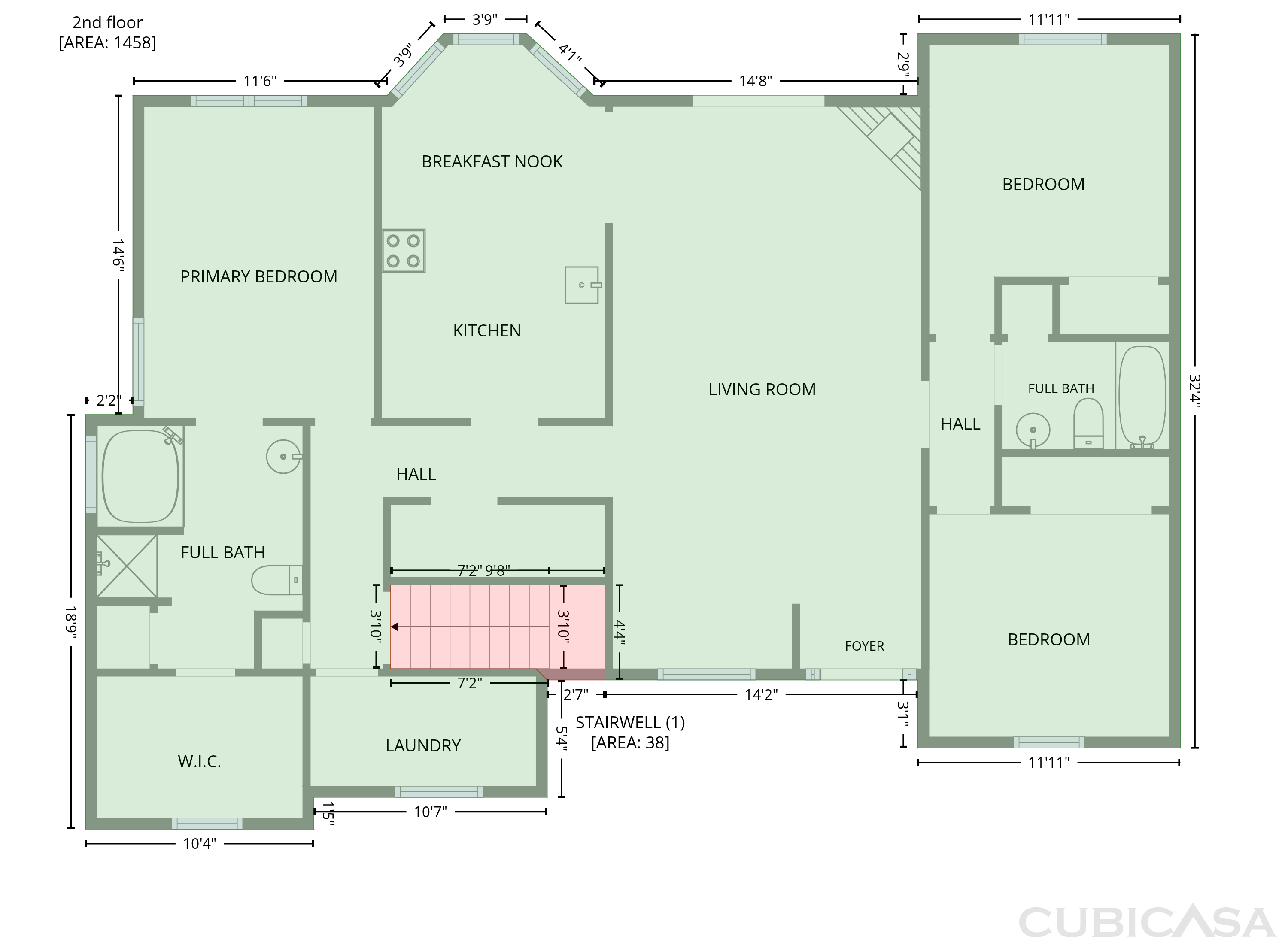 Second Floor of 8619 Foxridge Dr, Winston, GA