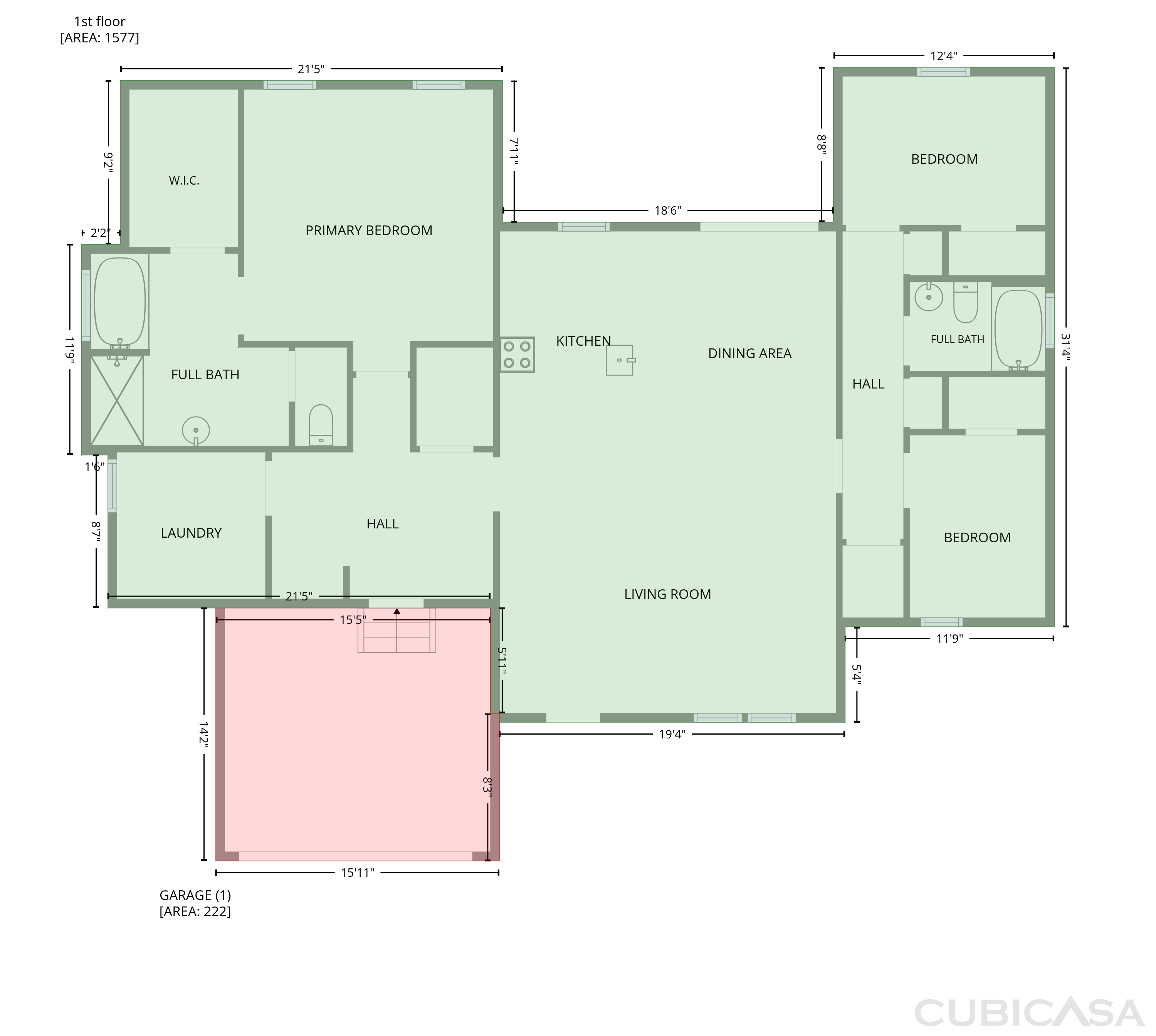 Main Floor of 544 Shawnee Dr, Louisburg, NC