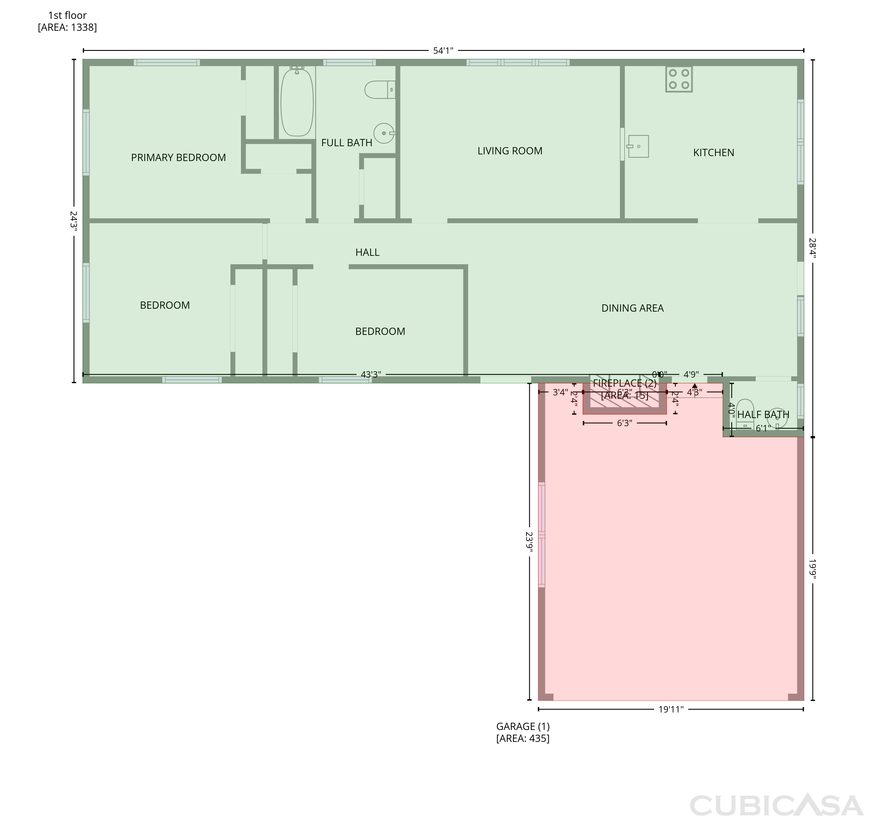 Main Floor of 3640 Red River Rd, New Castle, IN
