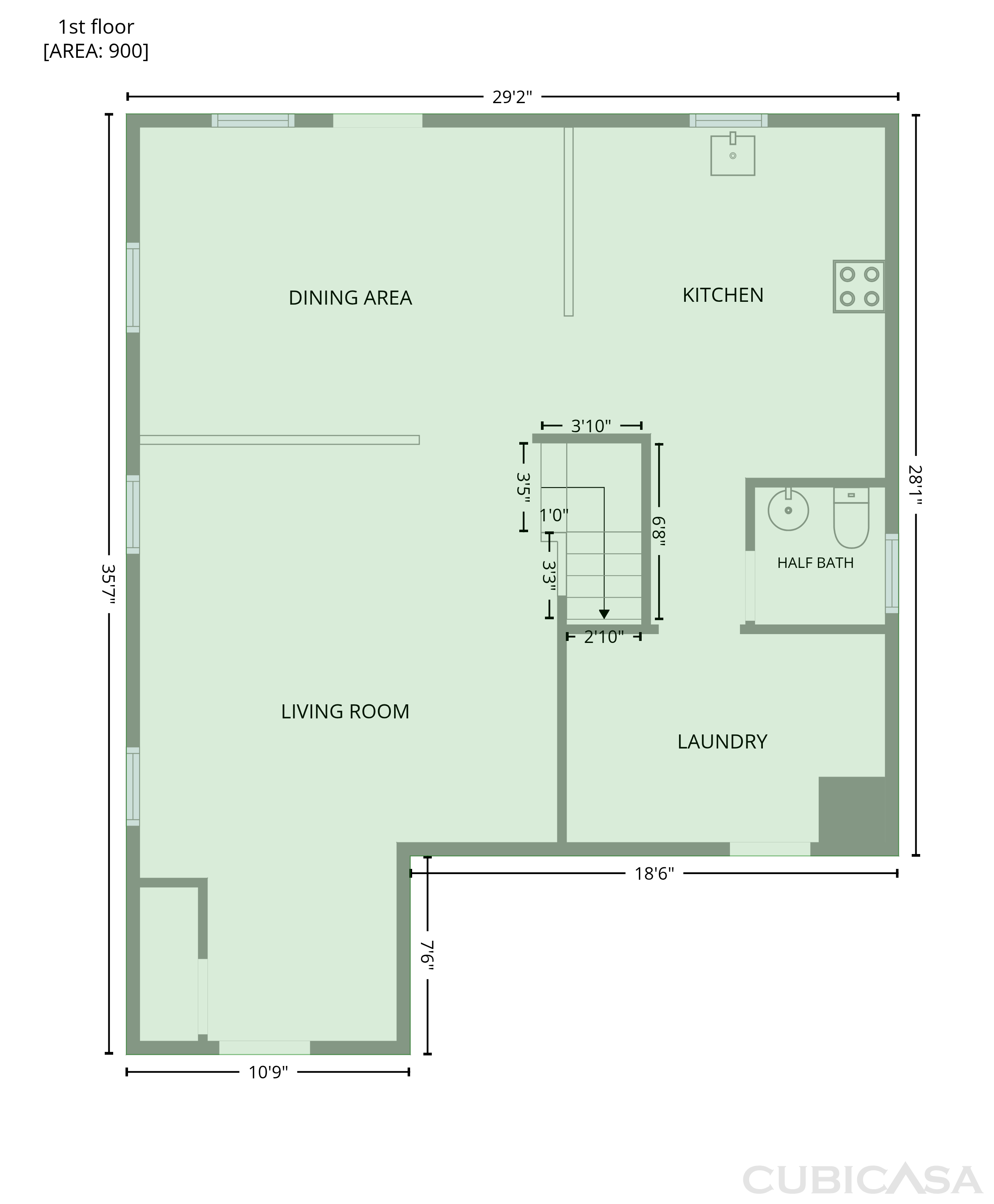 Main Floor of 15515 Hollow Cypress Ct, Houston, TX