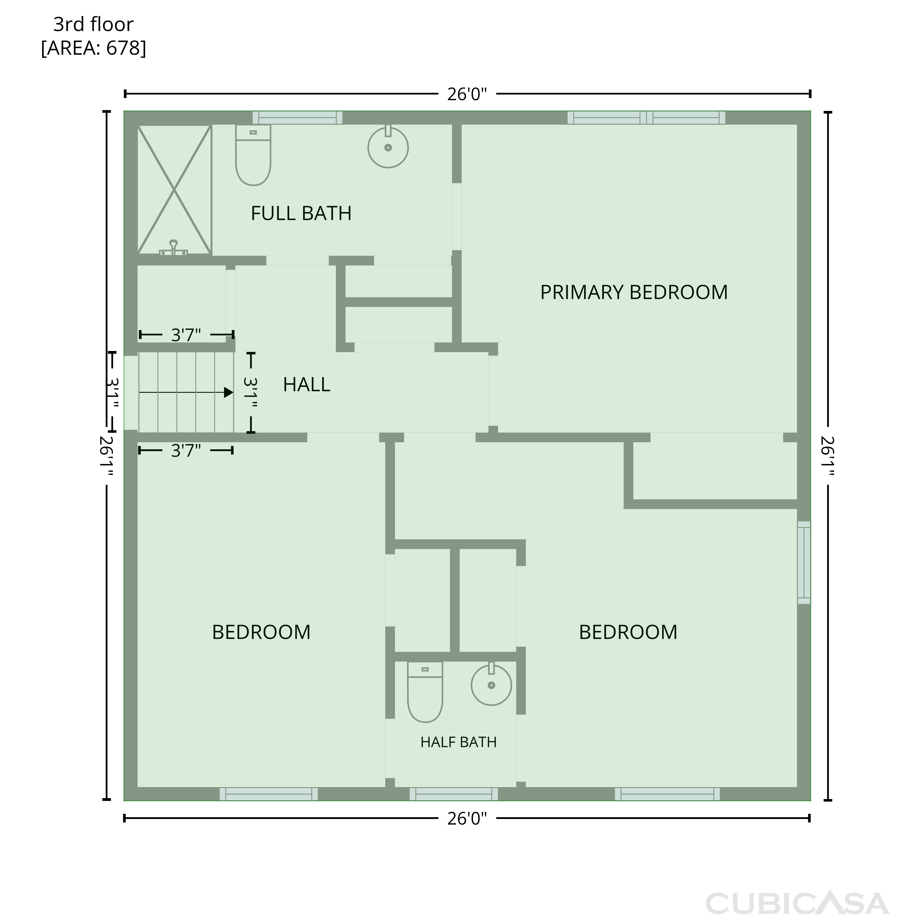 Third Floor of 5807 Cobbrook Dr, Ellenwood, GA