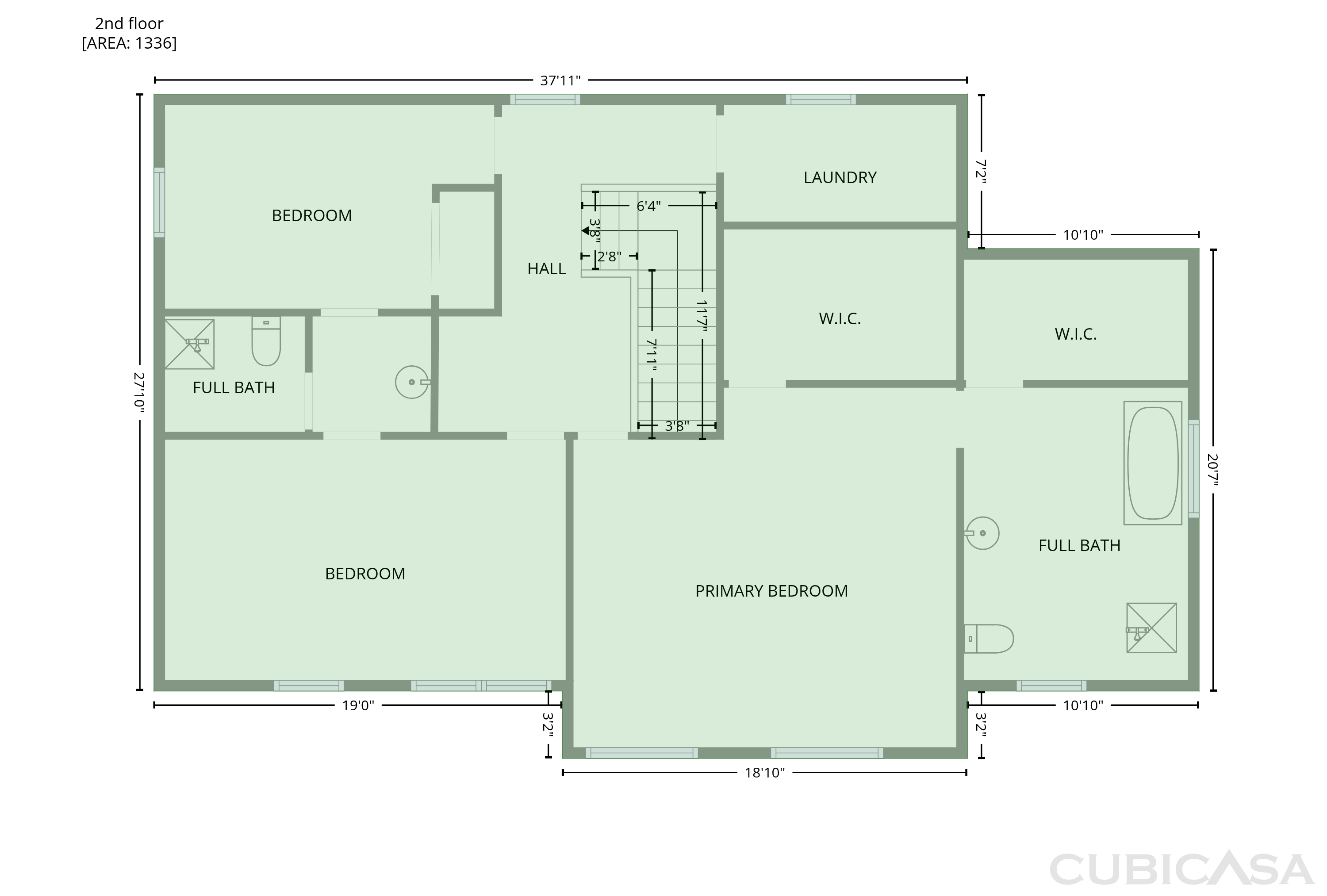 Second Floor of 1955 Meadow Ln, Decatur, GA