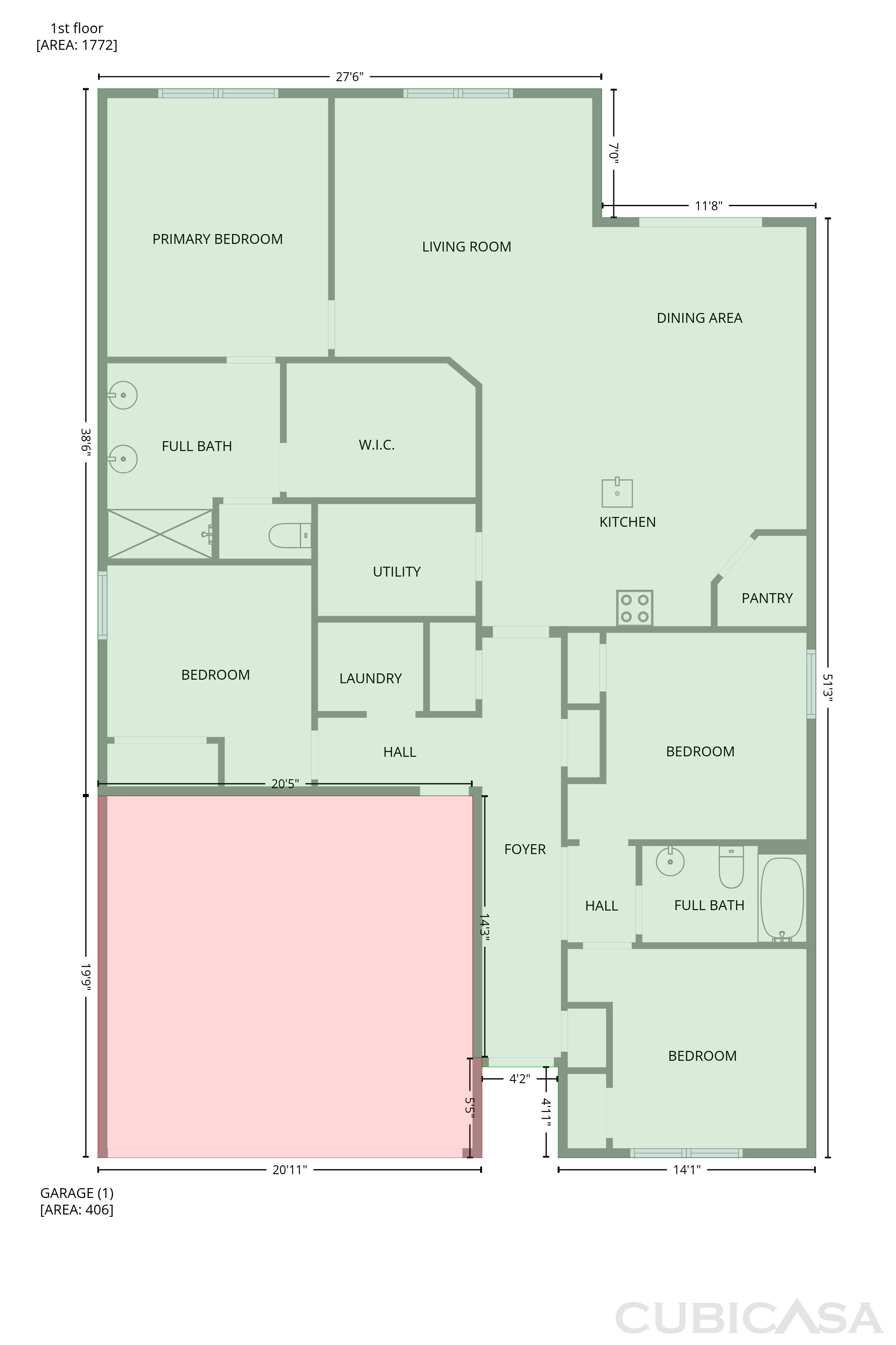 Main Floor of 1671 Fairmount Dr, Greenfield, IN