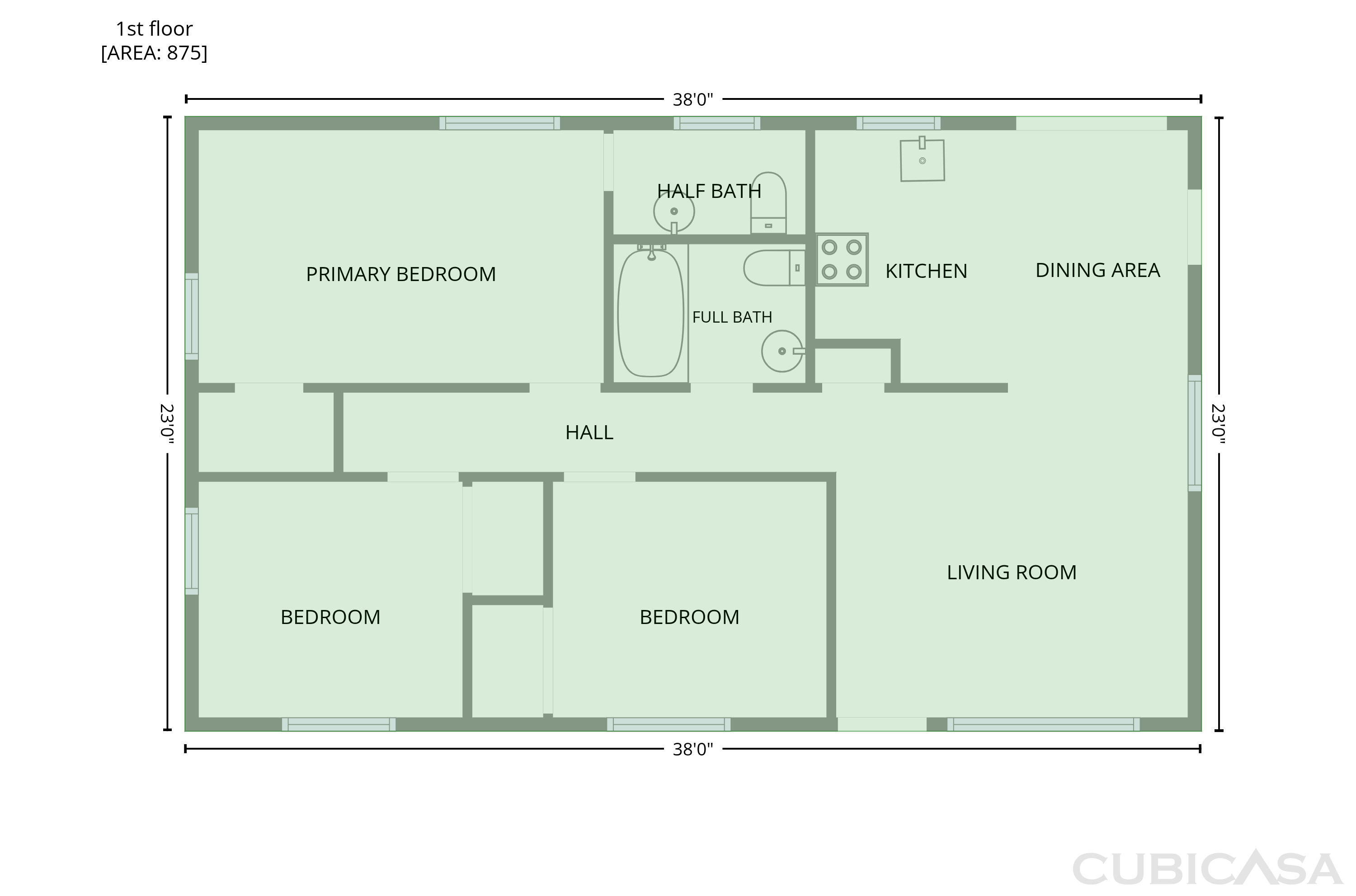 Main Floor of 1735 Jefferson Dr, Mount Dora, FL