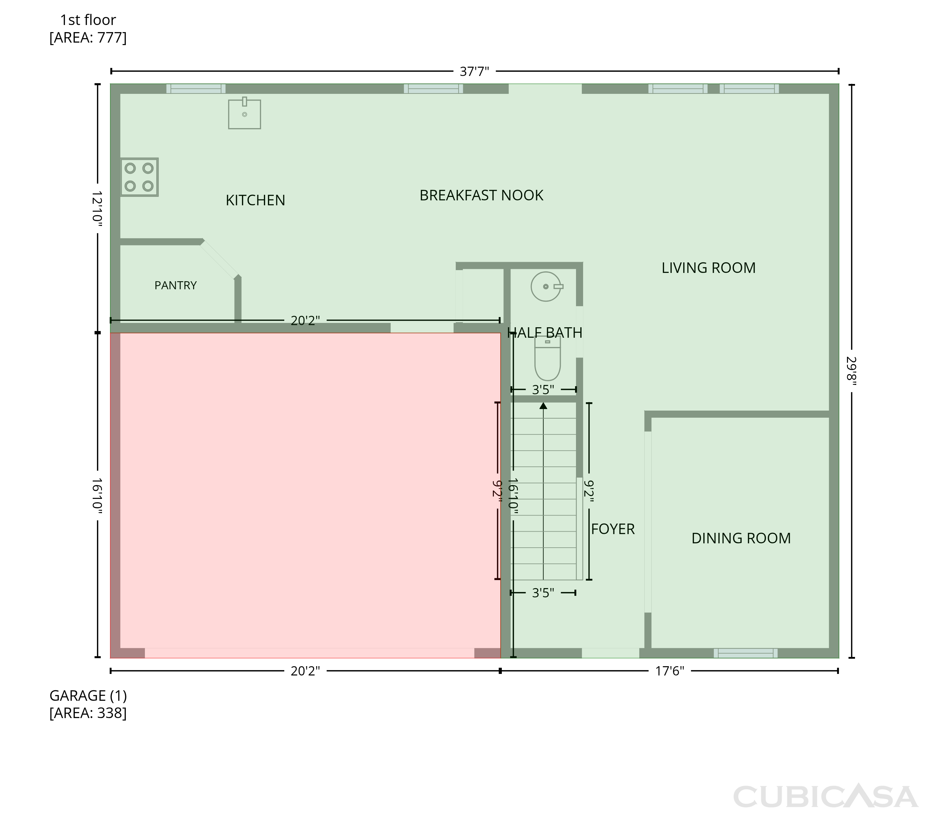 Main Floor of 1778 Cheryl Ave, Griffin, GA