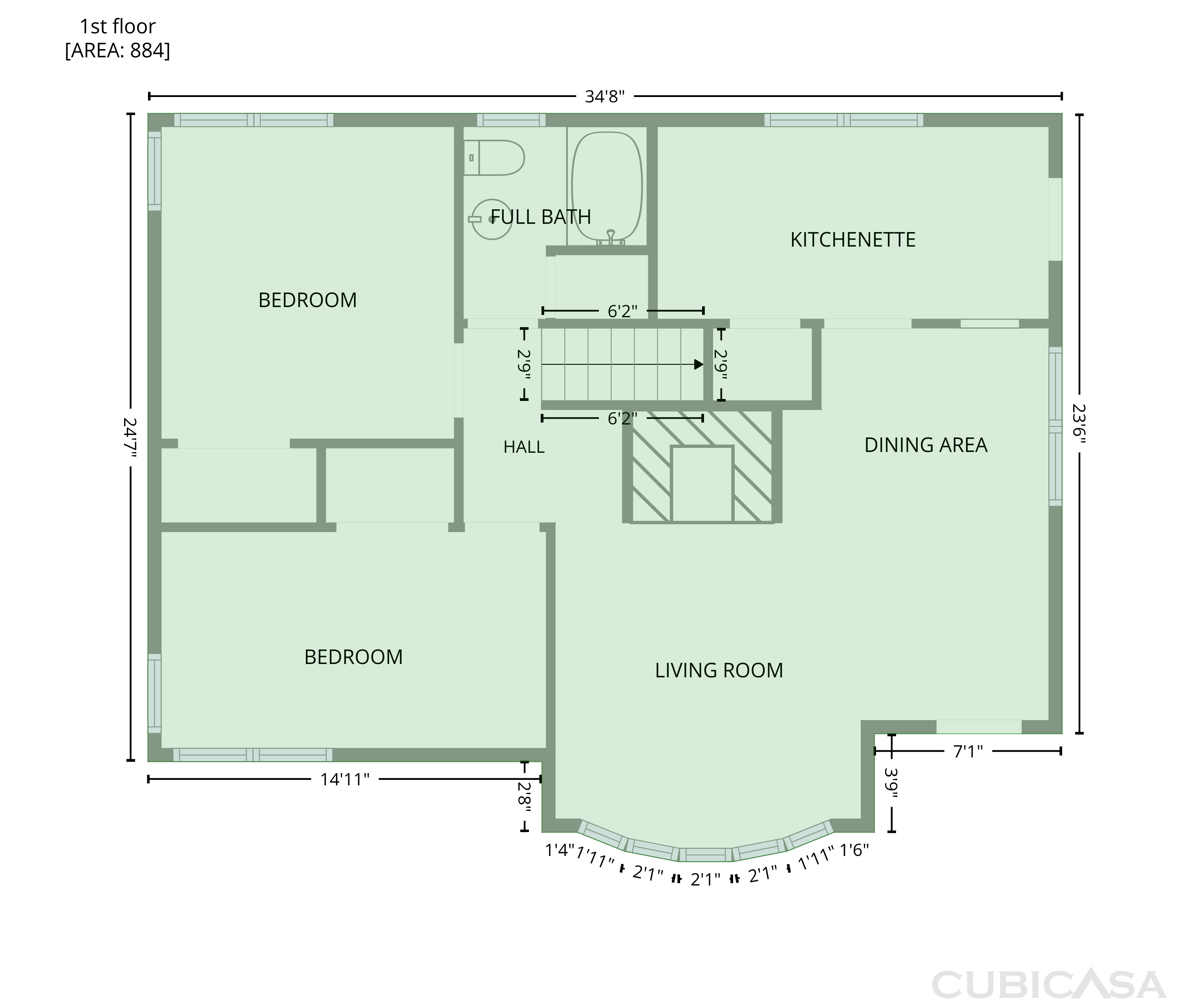Main Floor of 2516 Indian Trl, Durham, NC