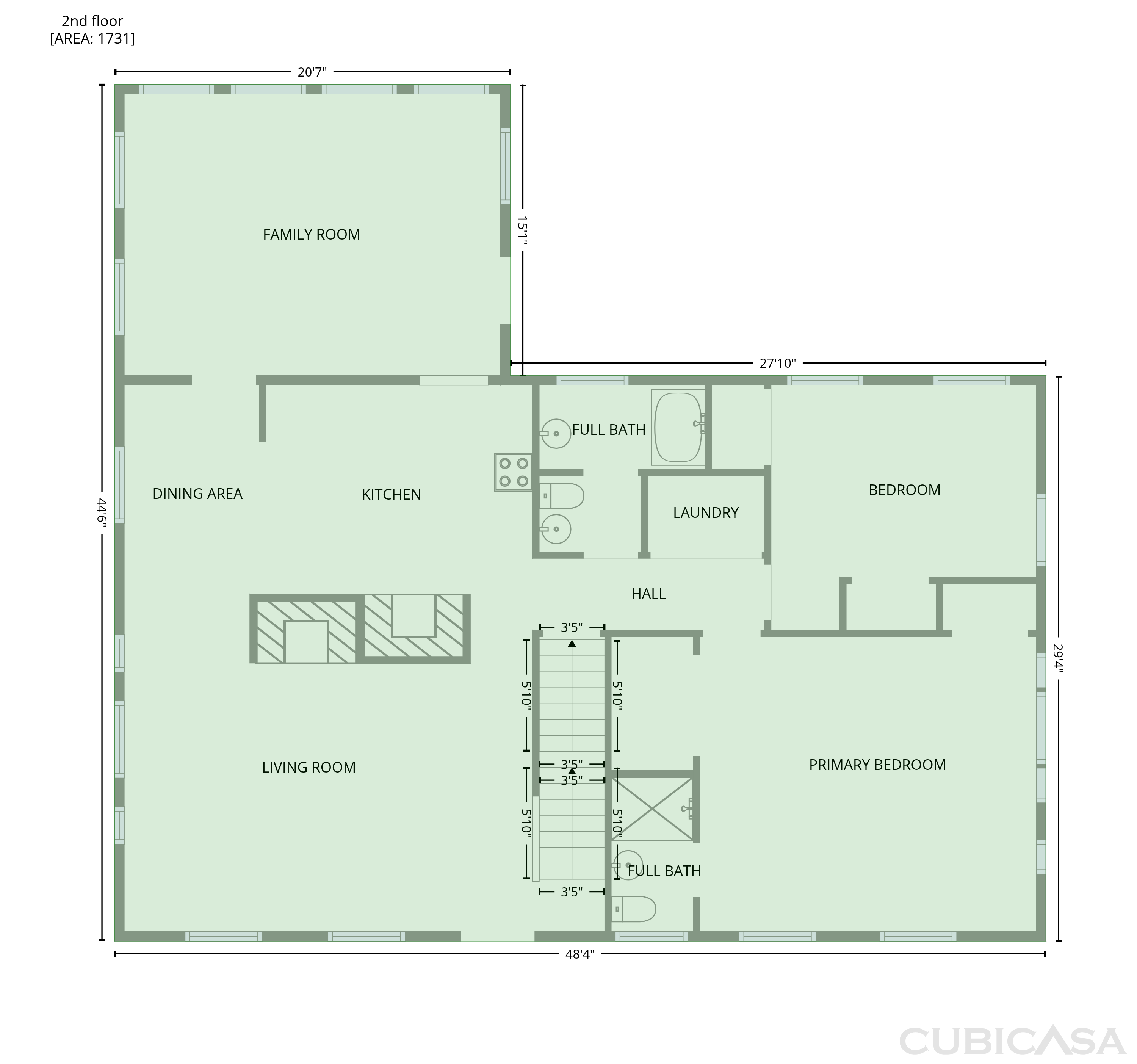Second Floor of 706 Crescent Dr, Cherryville, NC
