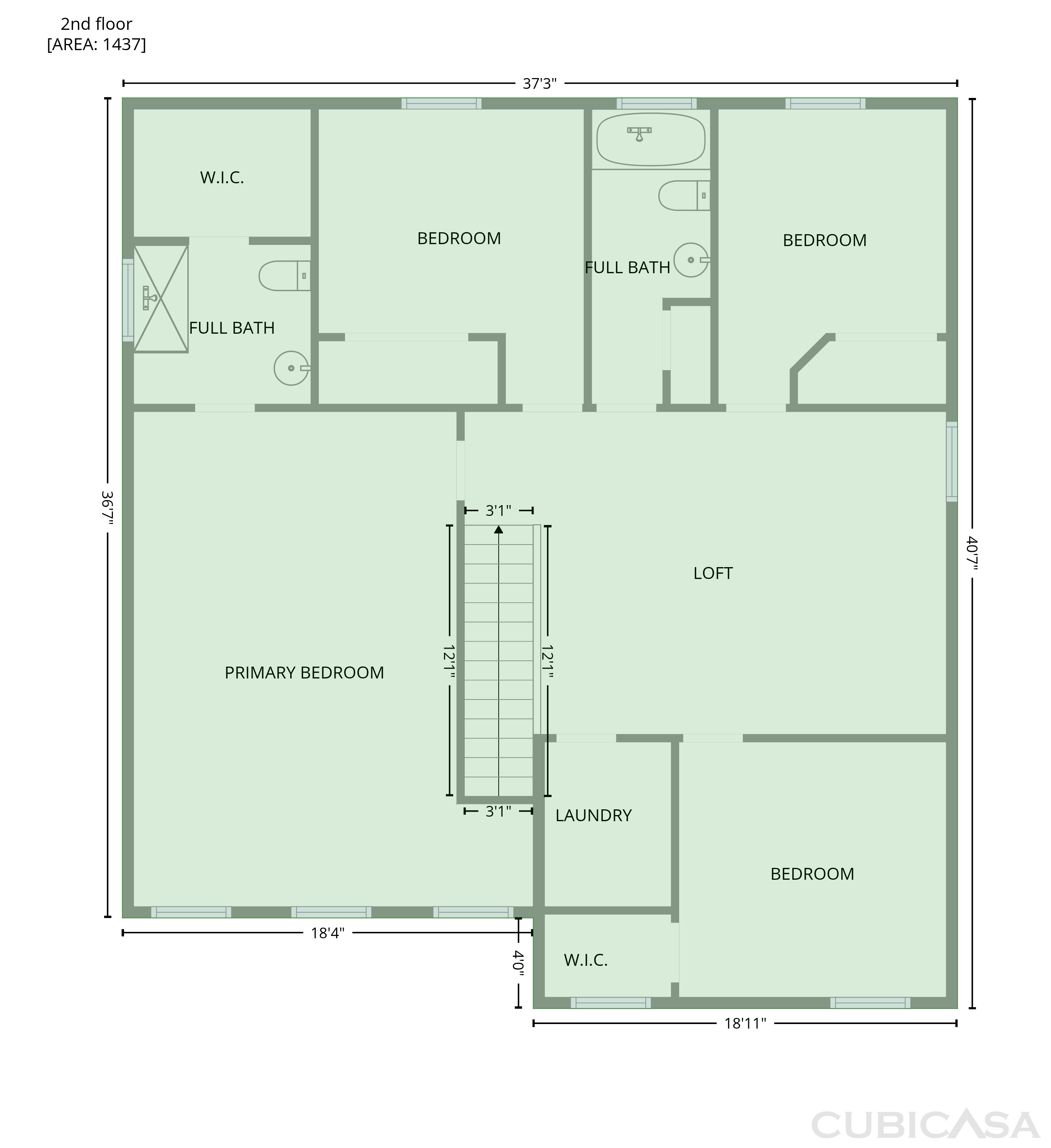 Second Floor of 2021 Asher Loop, Summerville, SC