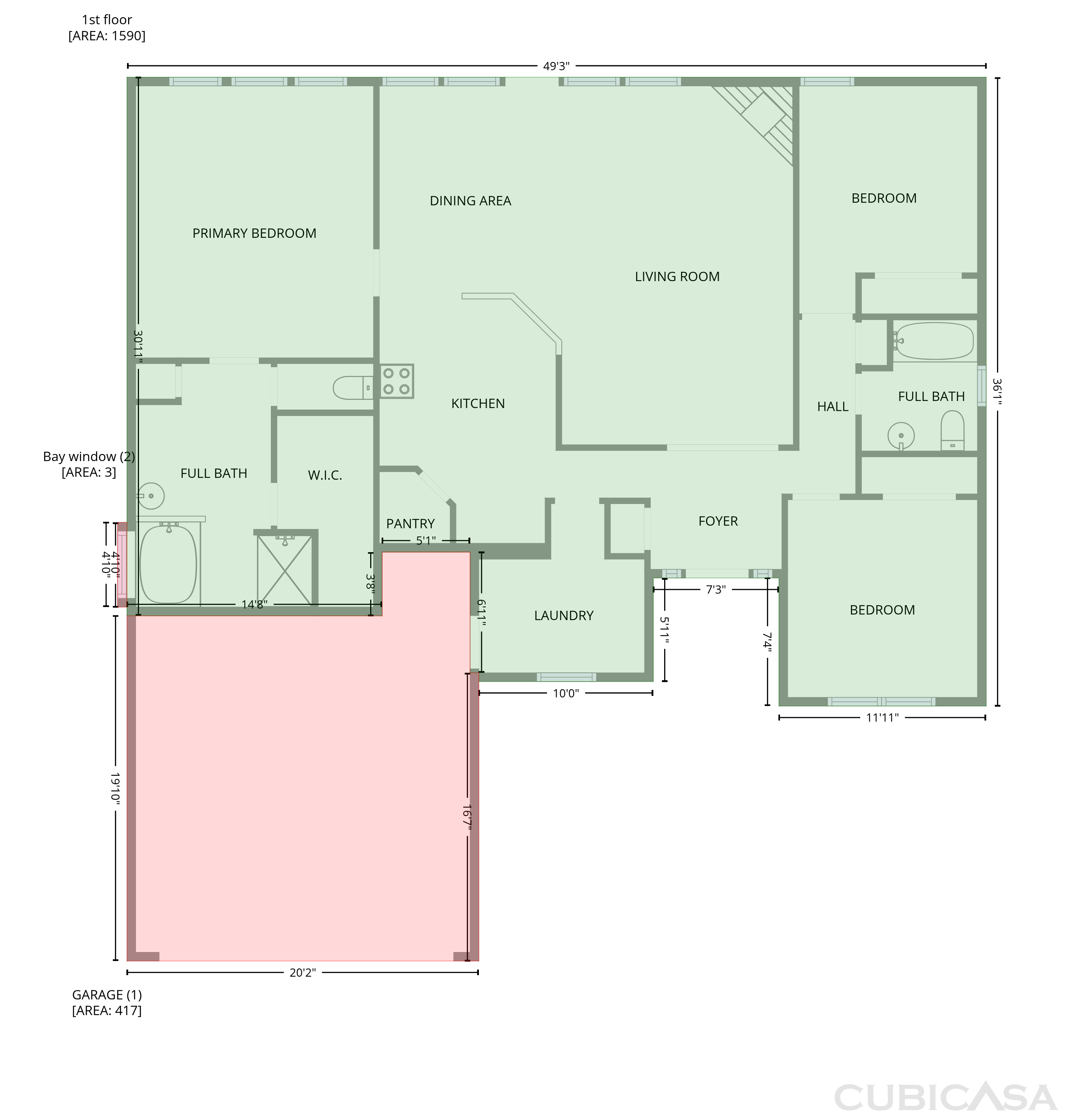 Main Floor of 613 Applewood St, Moore, OK