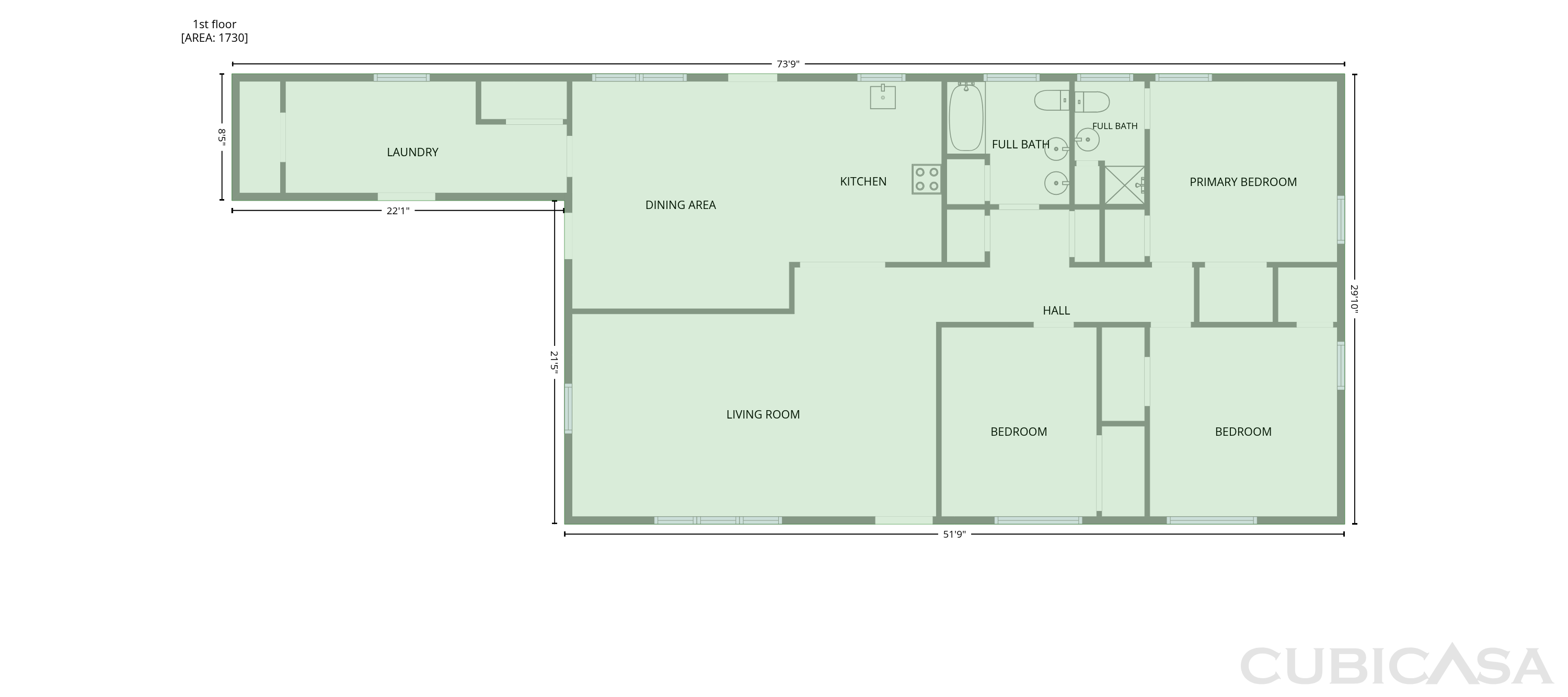 Main Floor of 728 2nd Ave S, Ashland, AL