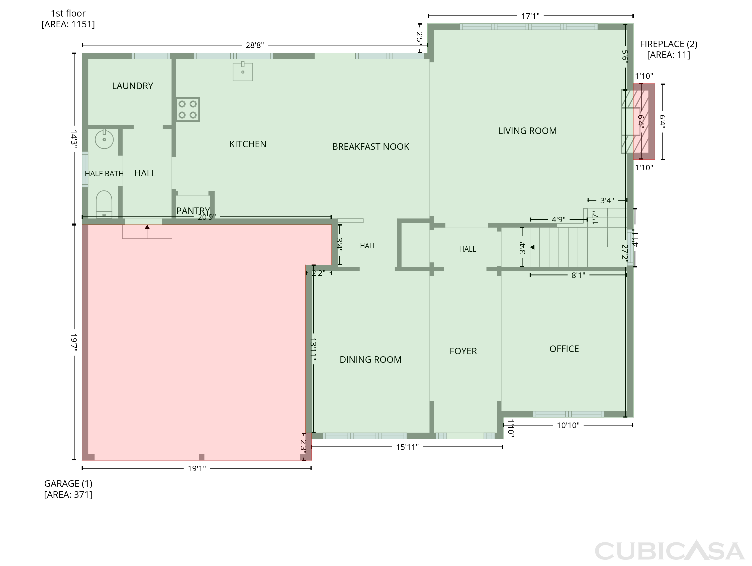 Main Floor of 703 Aroura Dr, Woodstock, GA