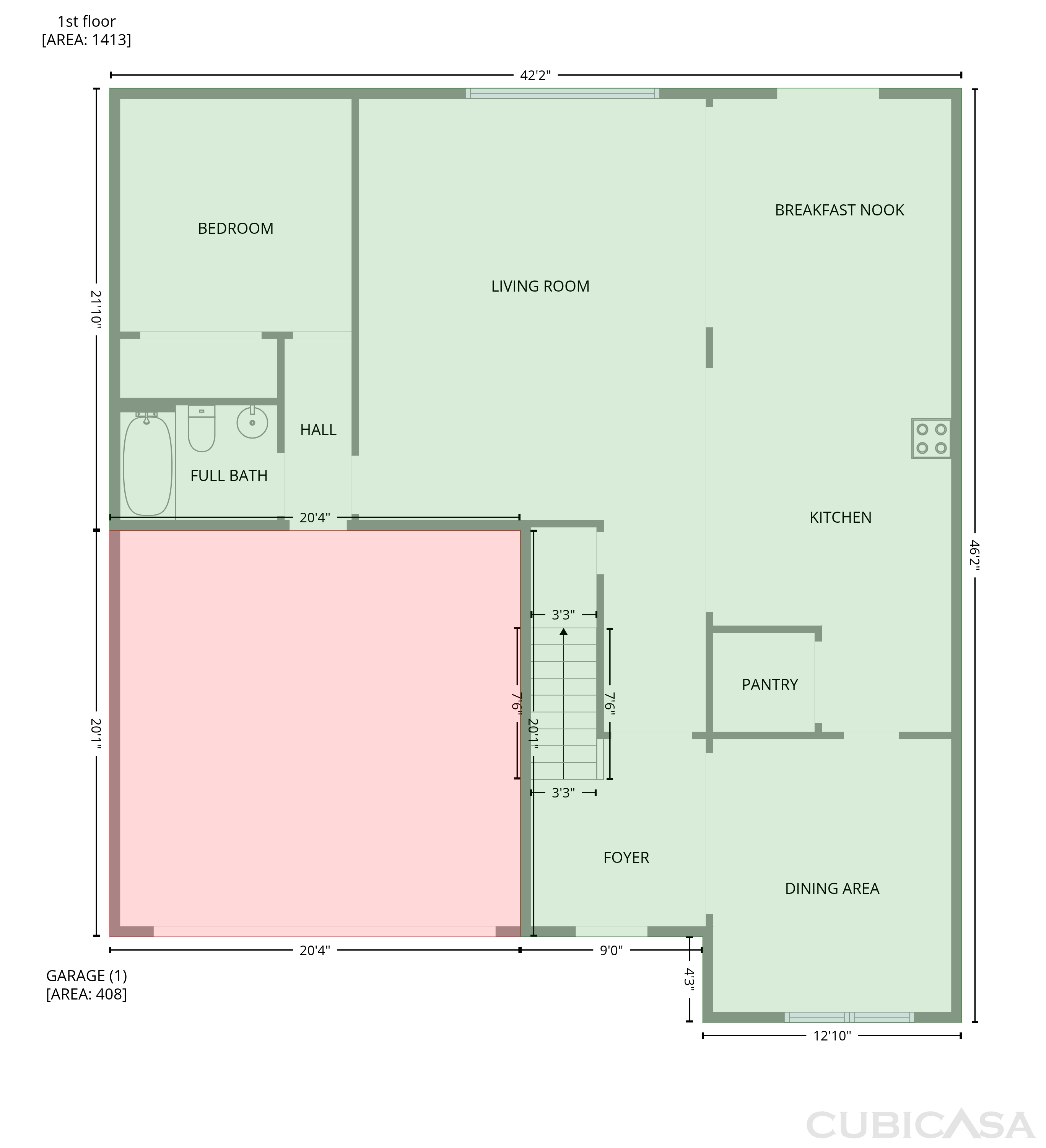 Main Floor of 8496 Glenview St, Douglasville, GA