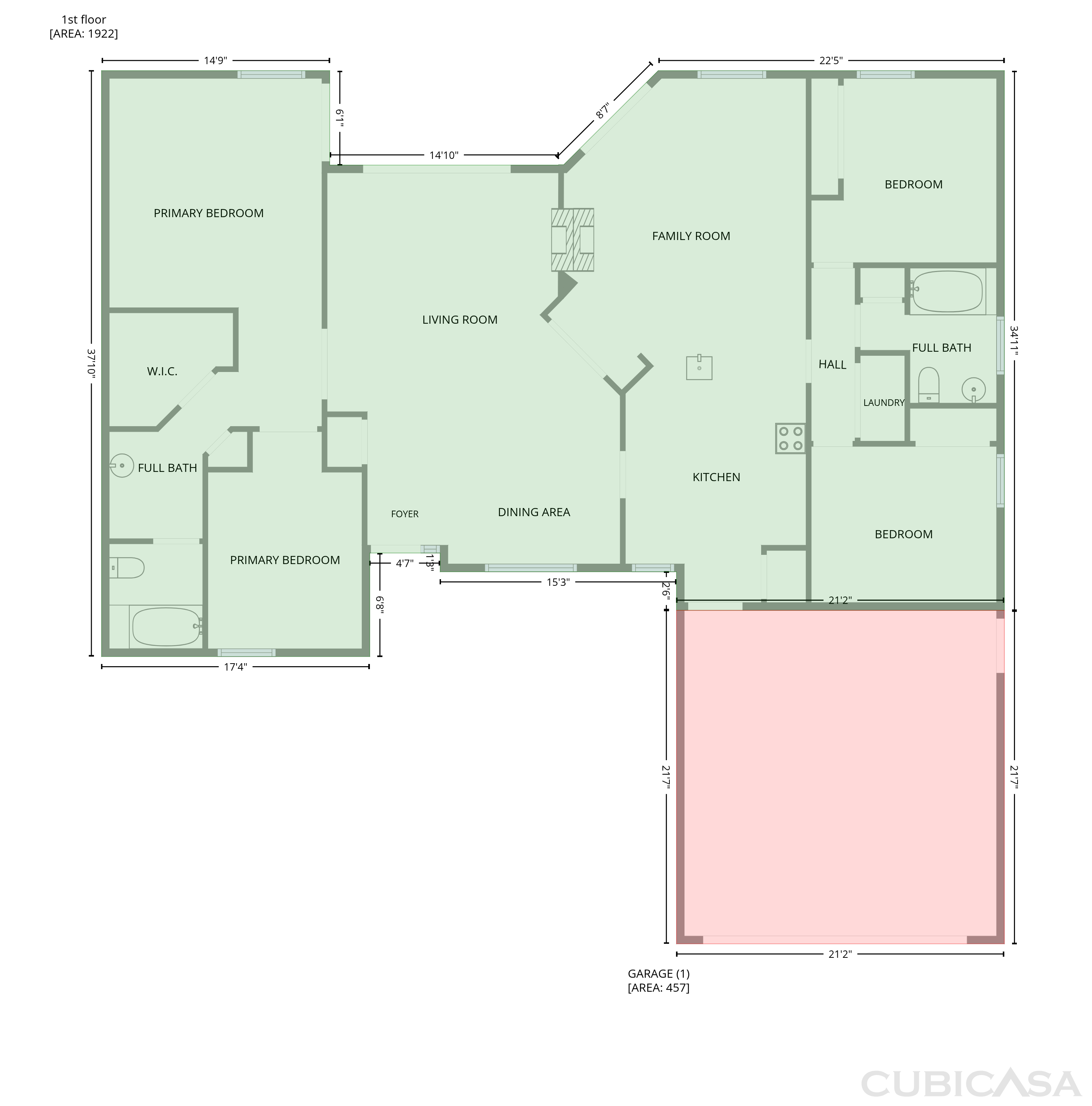 Main Floor of 14725 Eagles Crossing Dr, Orlando, FL