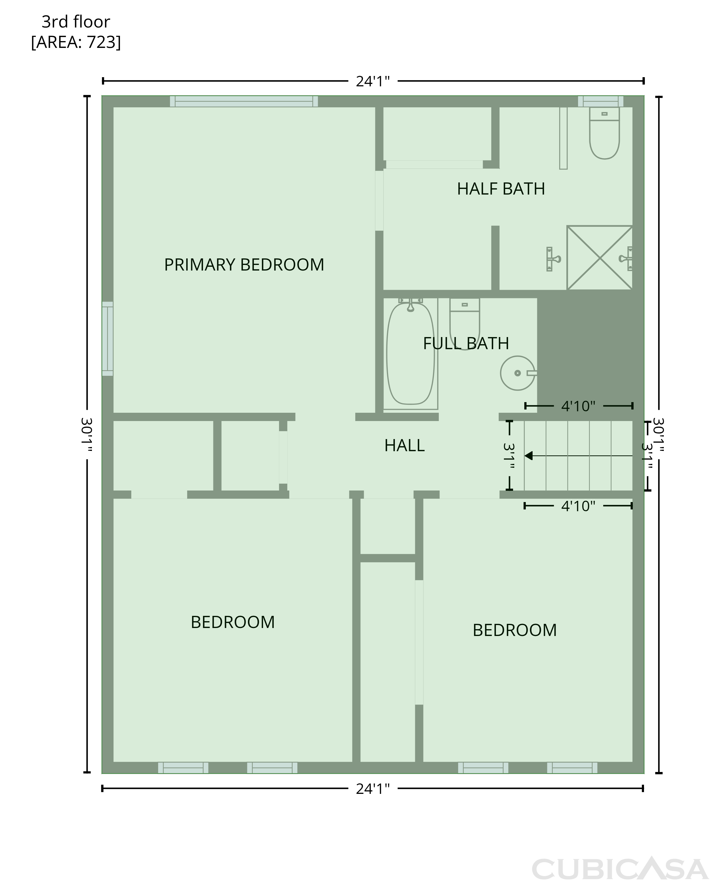 Third Floor of 1035 Lakewood Dr, Marietta, GA