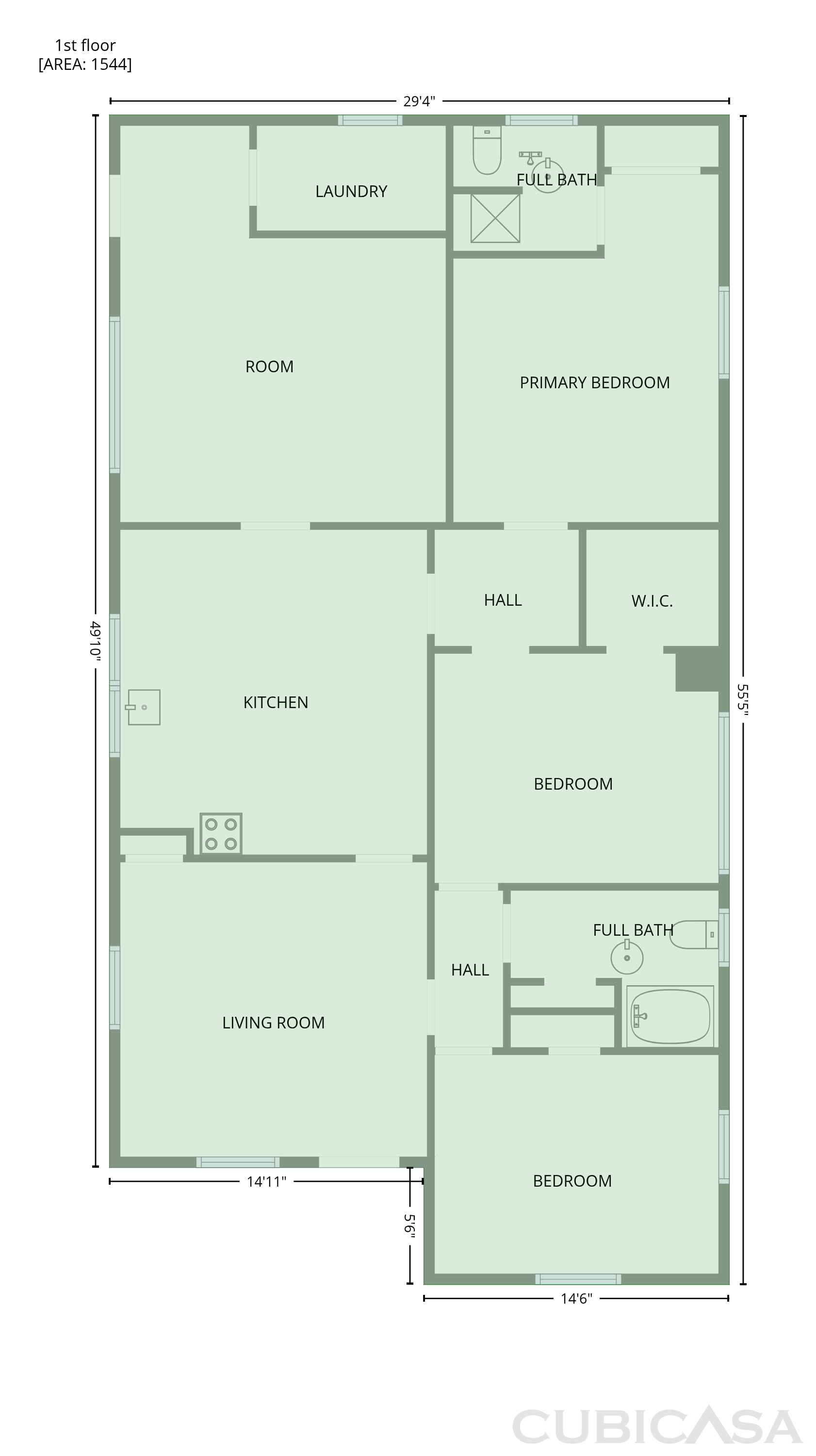 Main Floor of 112 Sherard Ave, Ninety Six, SC