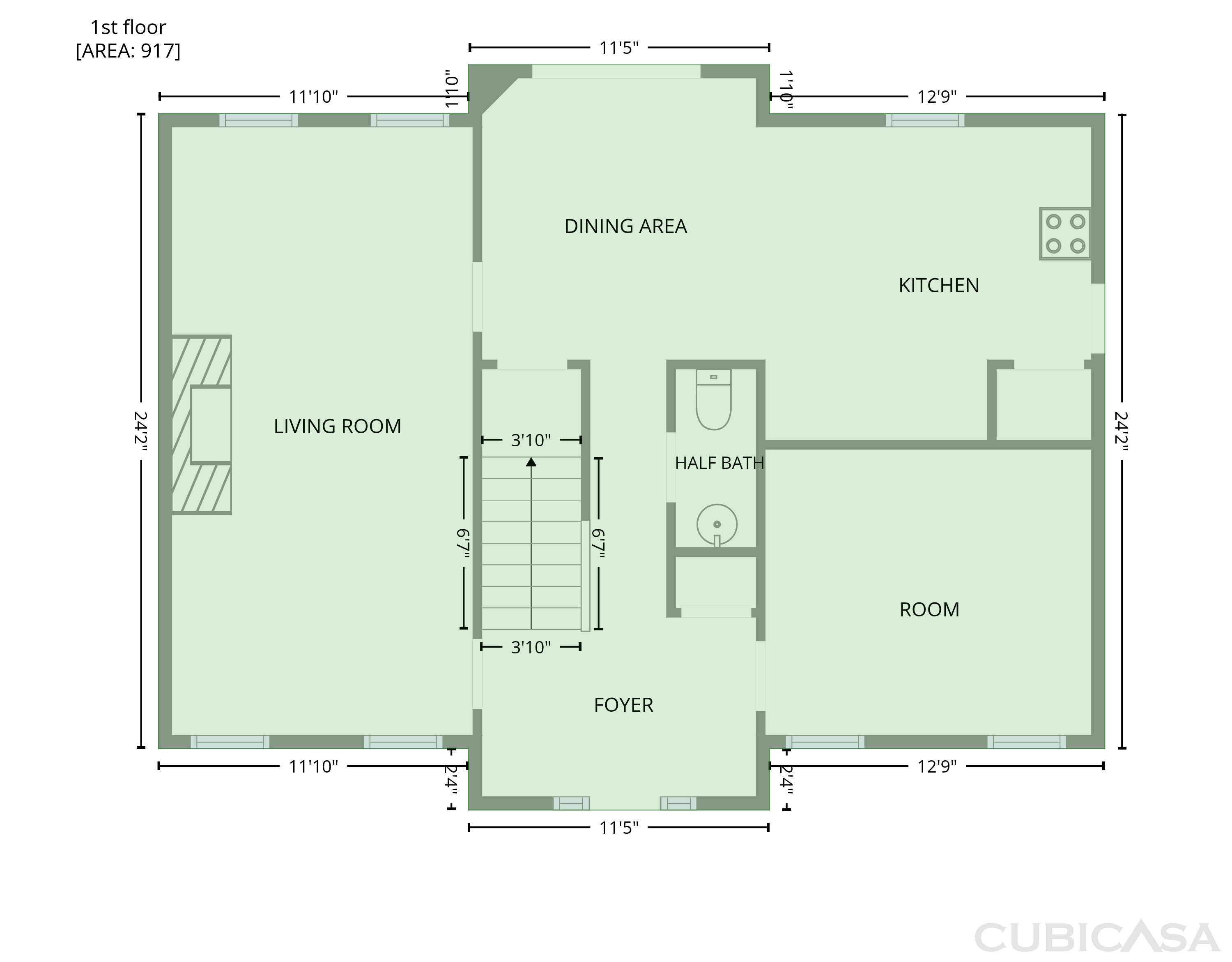 Main Floor of 1051 Stagecoach Trl, Lusby, MD