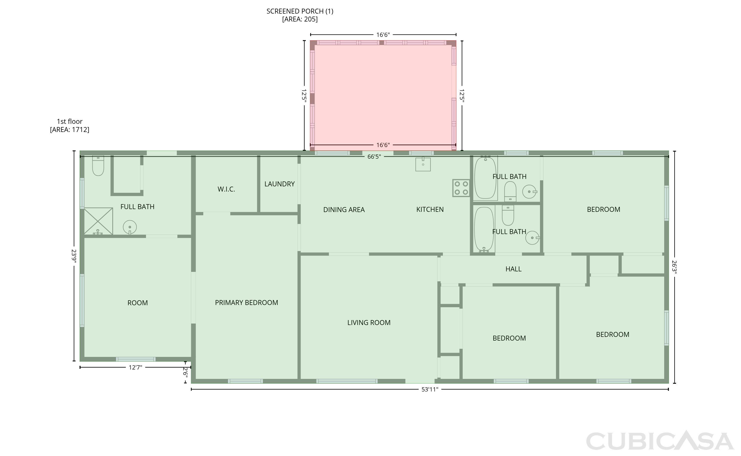Main Floor of 2611 Freemont Rd, Durham, NC